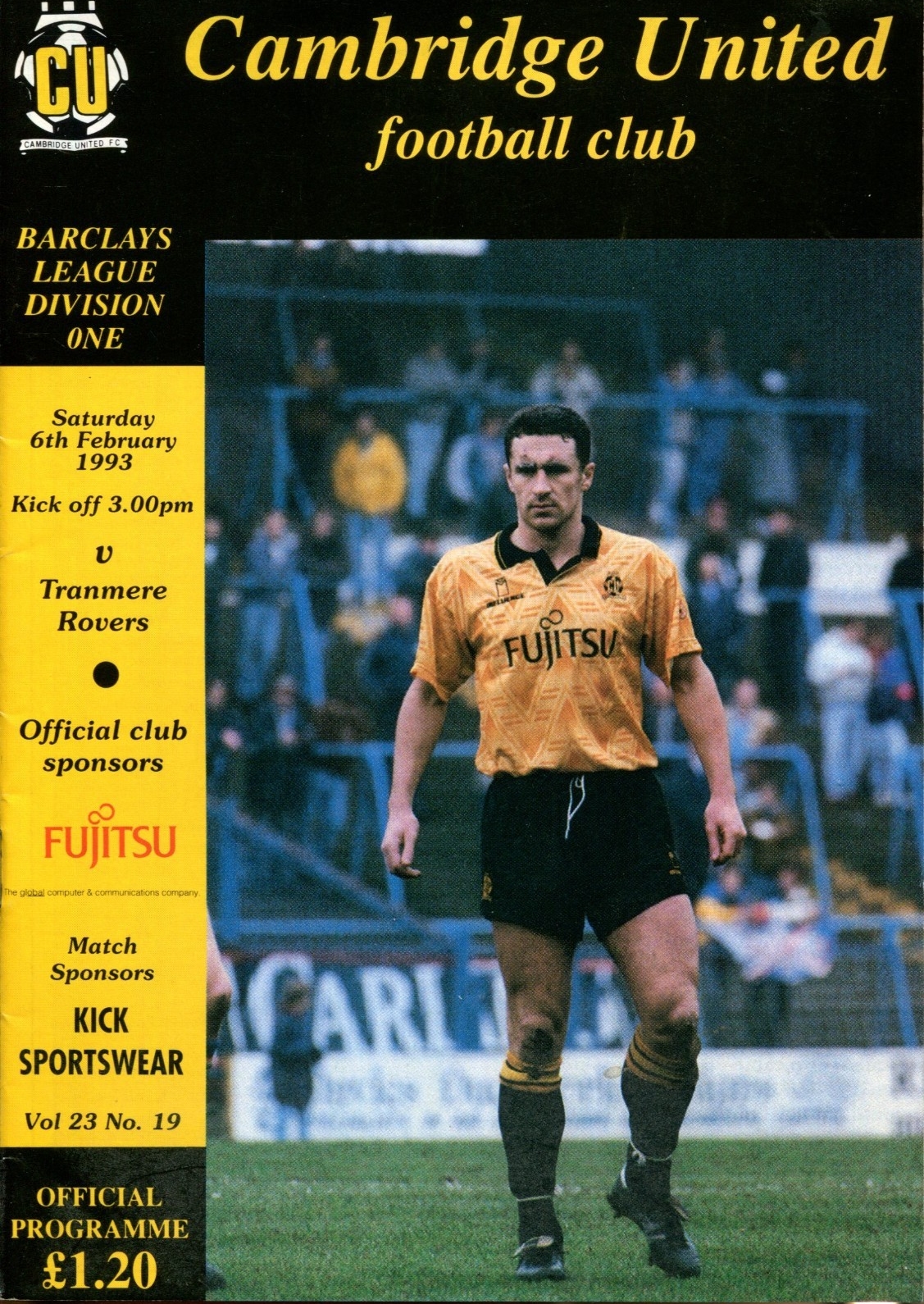 Match Programme for 06/02/1993