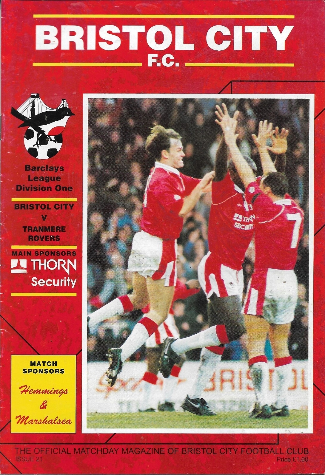 Match Programme for 06/03/1993