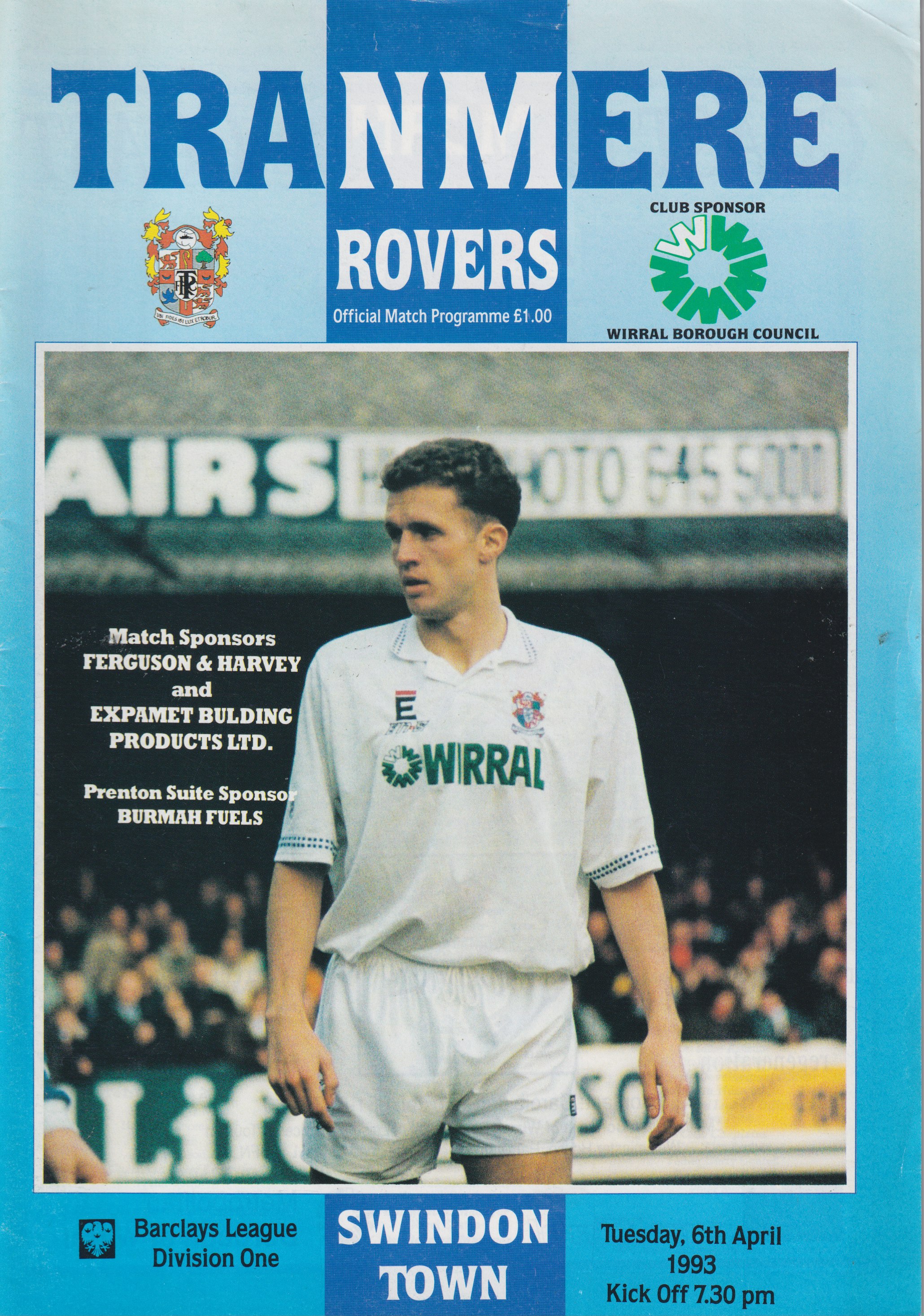 Match Programme for 06/04/1993
