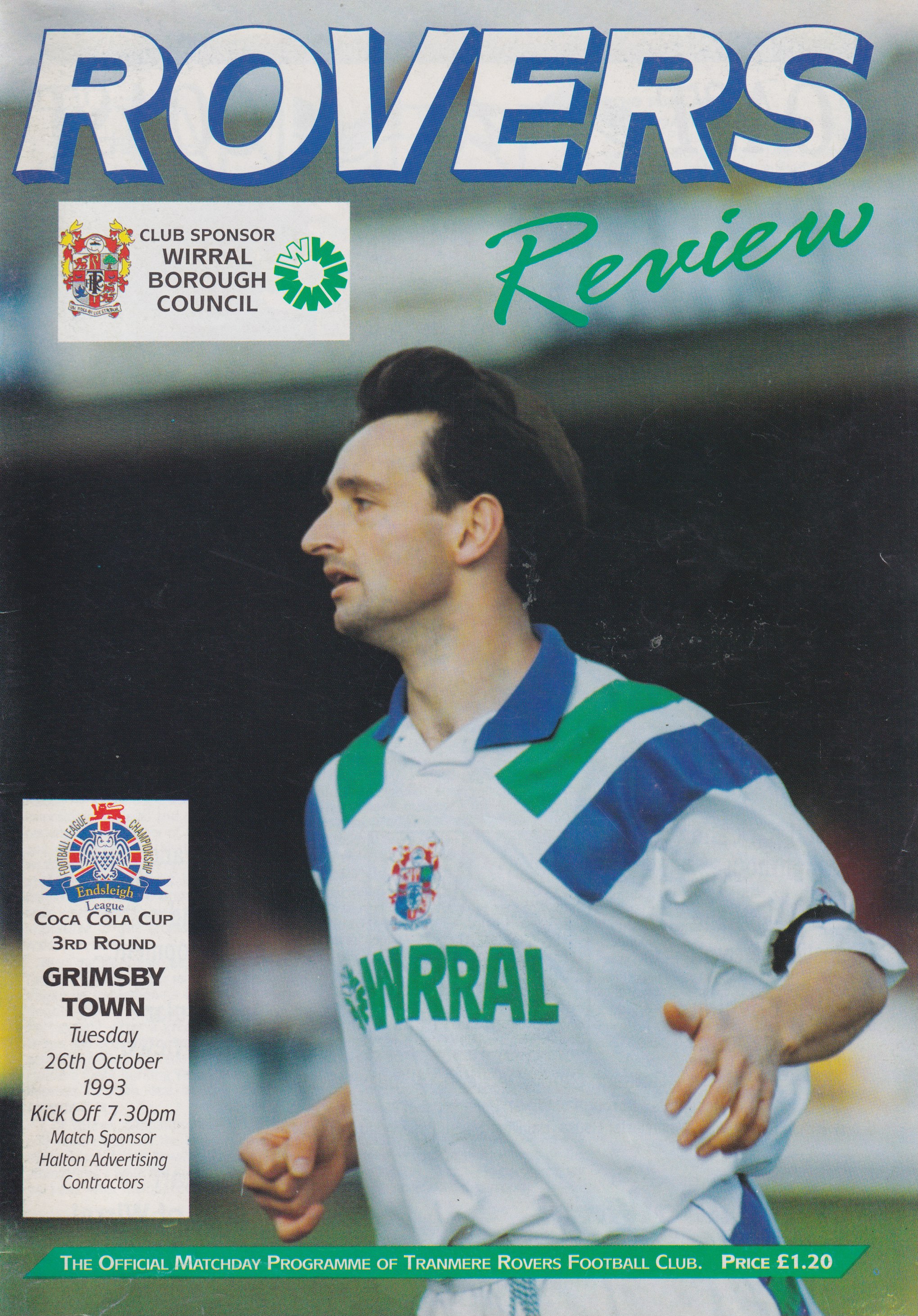 Match Programme for 26/10/1993