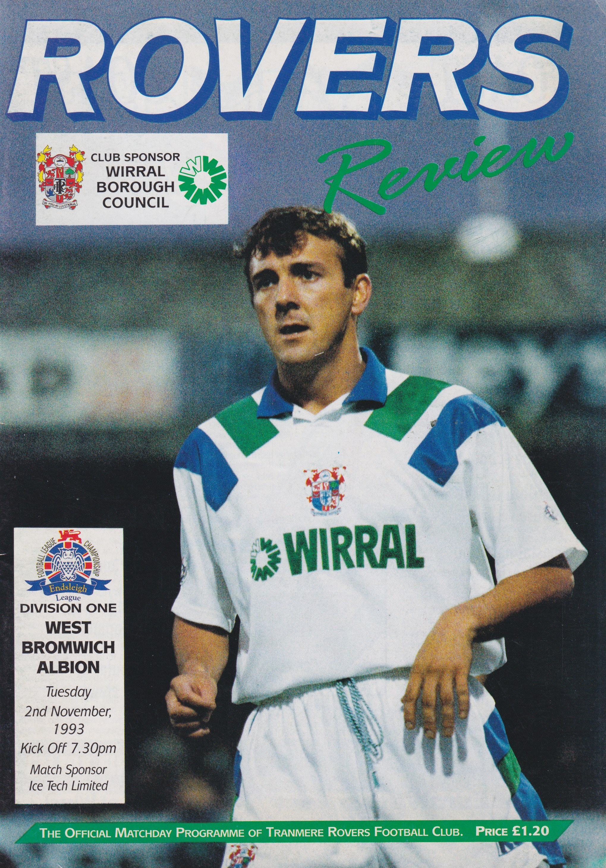 Match Programme for 02/11/1993