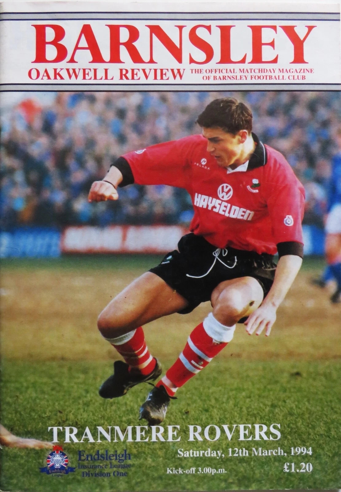 Match Programme for 12/03/1994