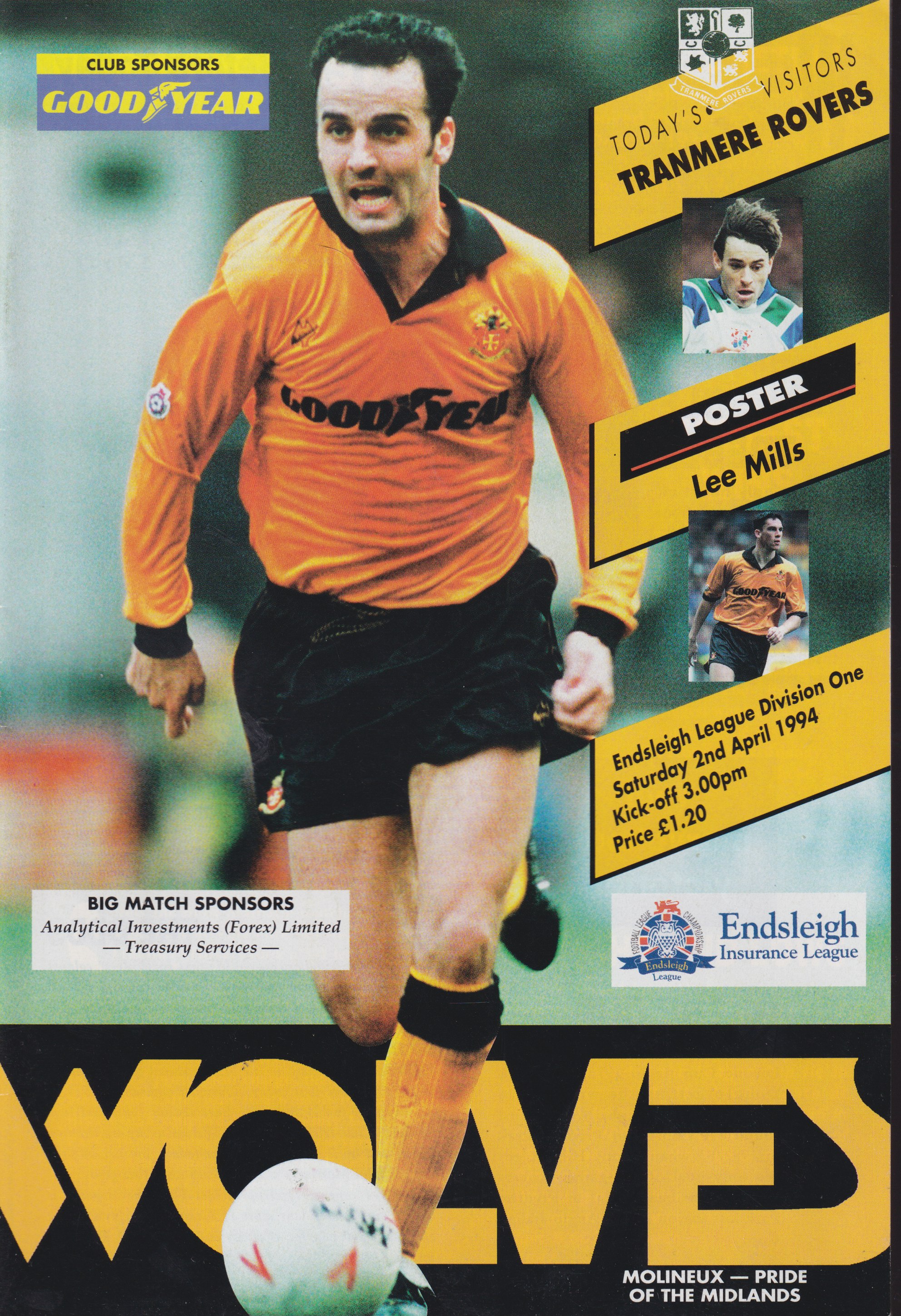 Match Programme for 02/04/1994