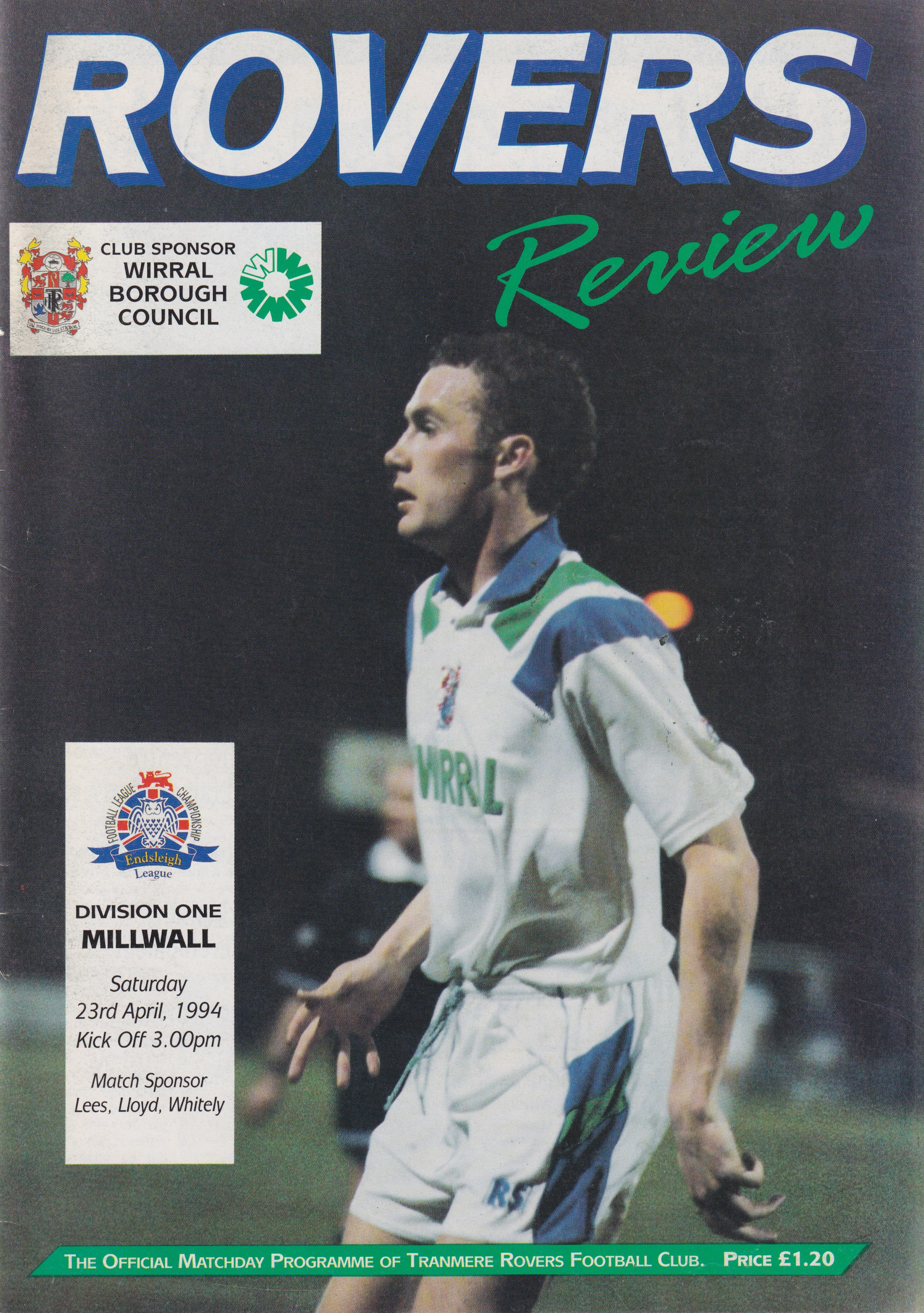 Match Programme for 23/04/1994