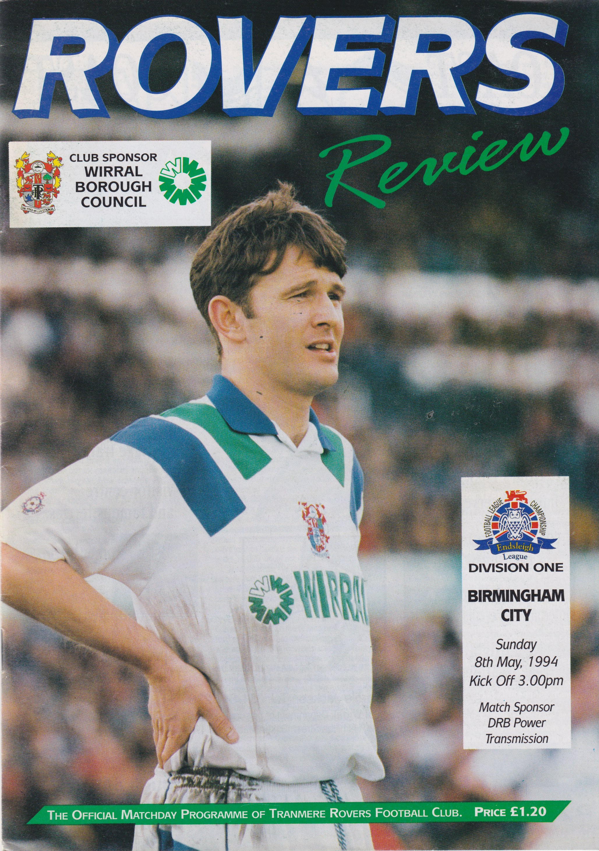 Match Programme for 08/05/1994