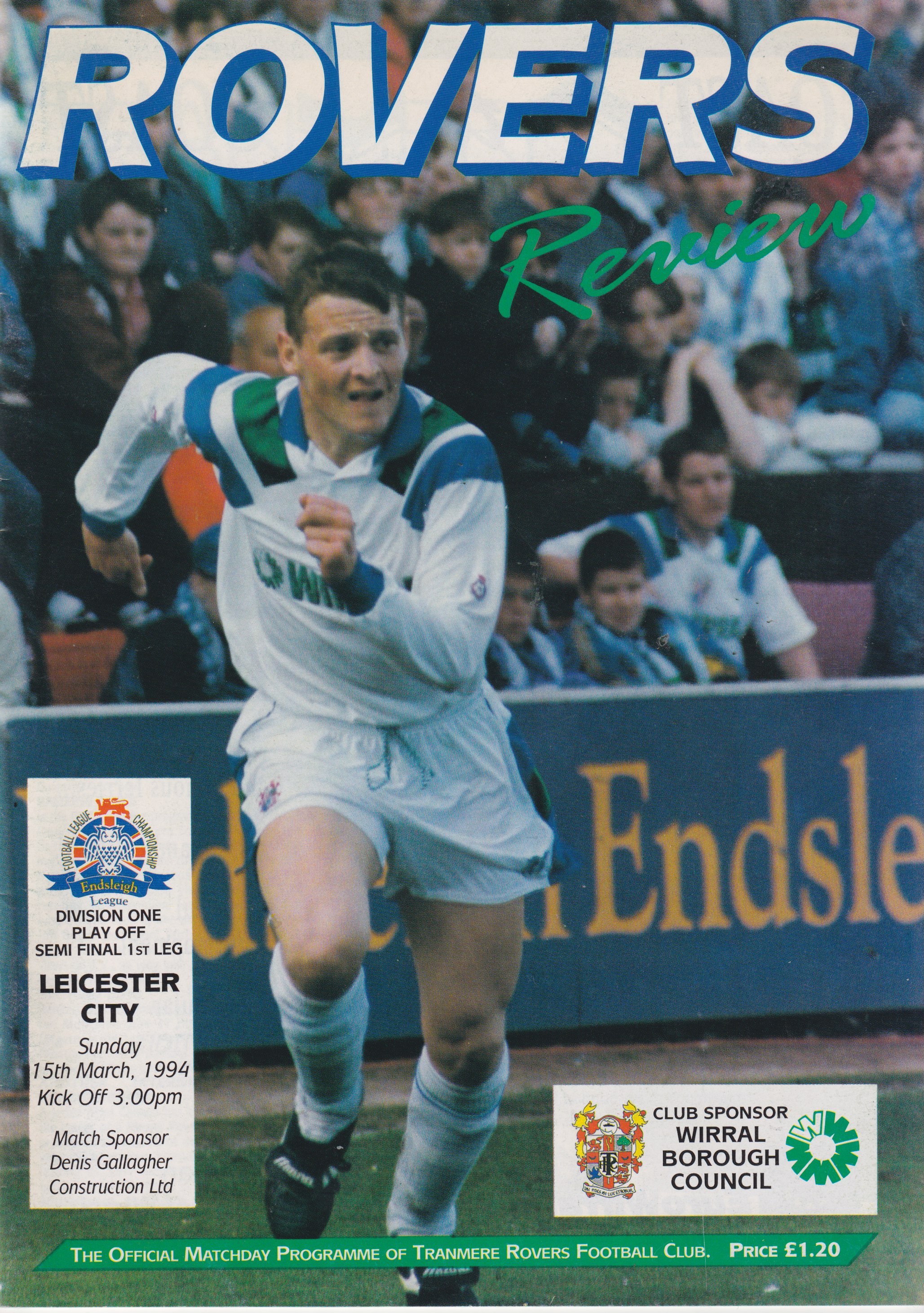 Match Programme for 15/05/1994