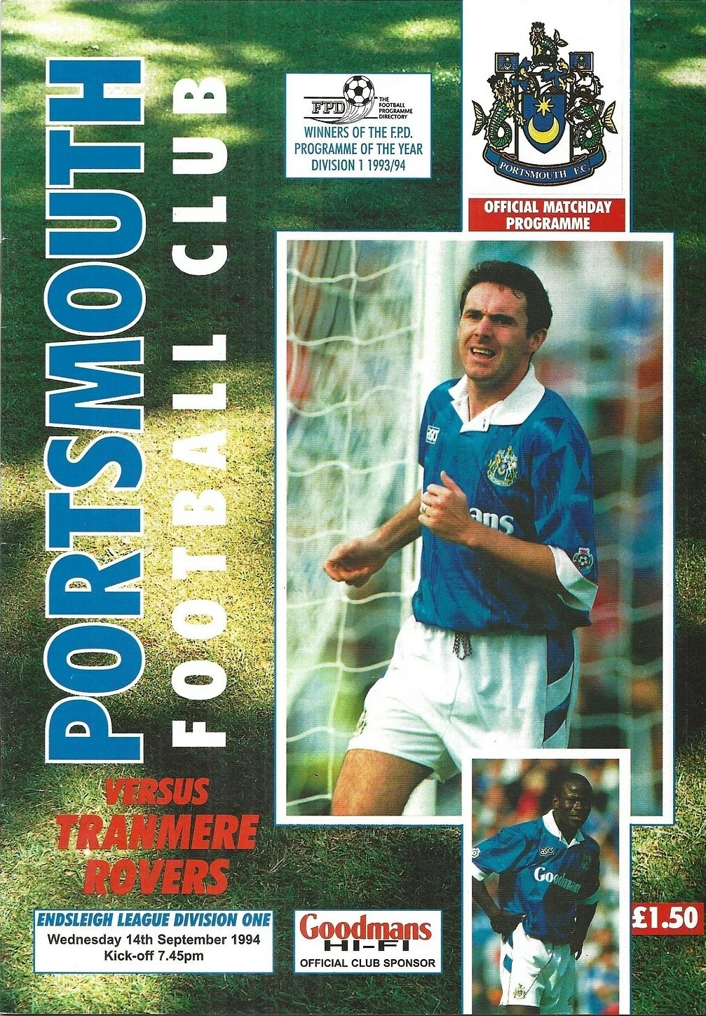 Match Programme for 14/09/1994