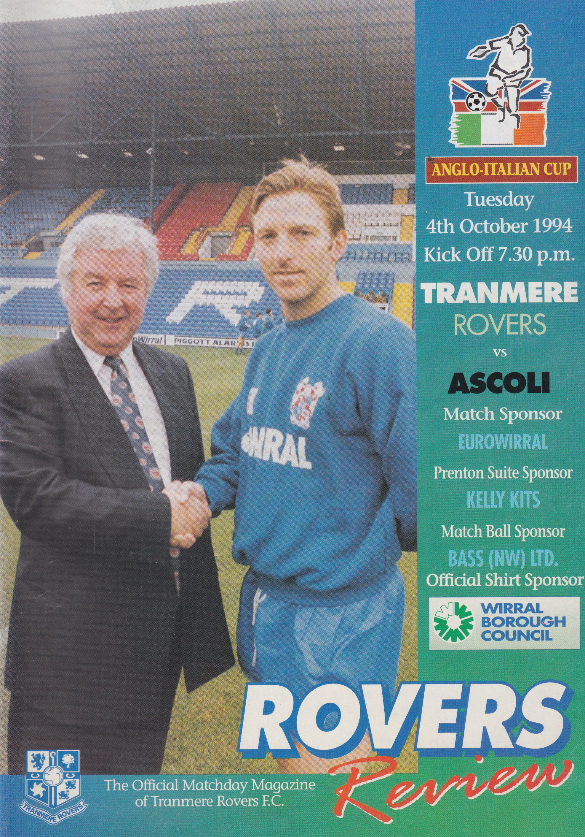 Match Programme for 04/10/1994