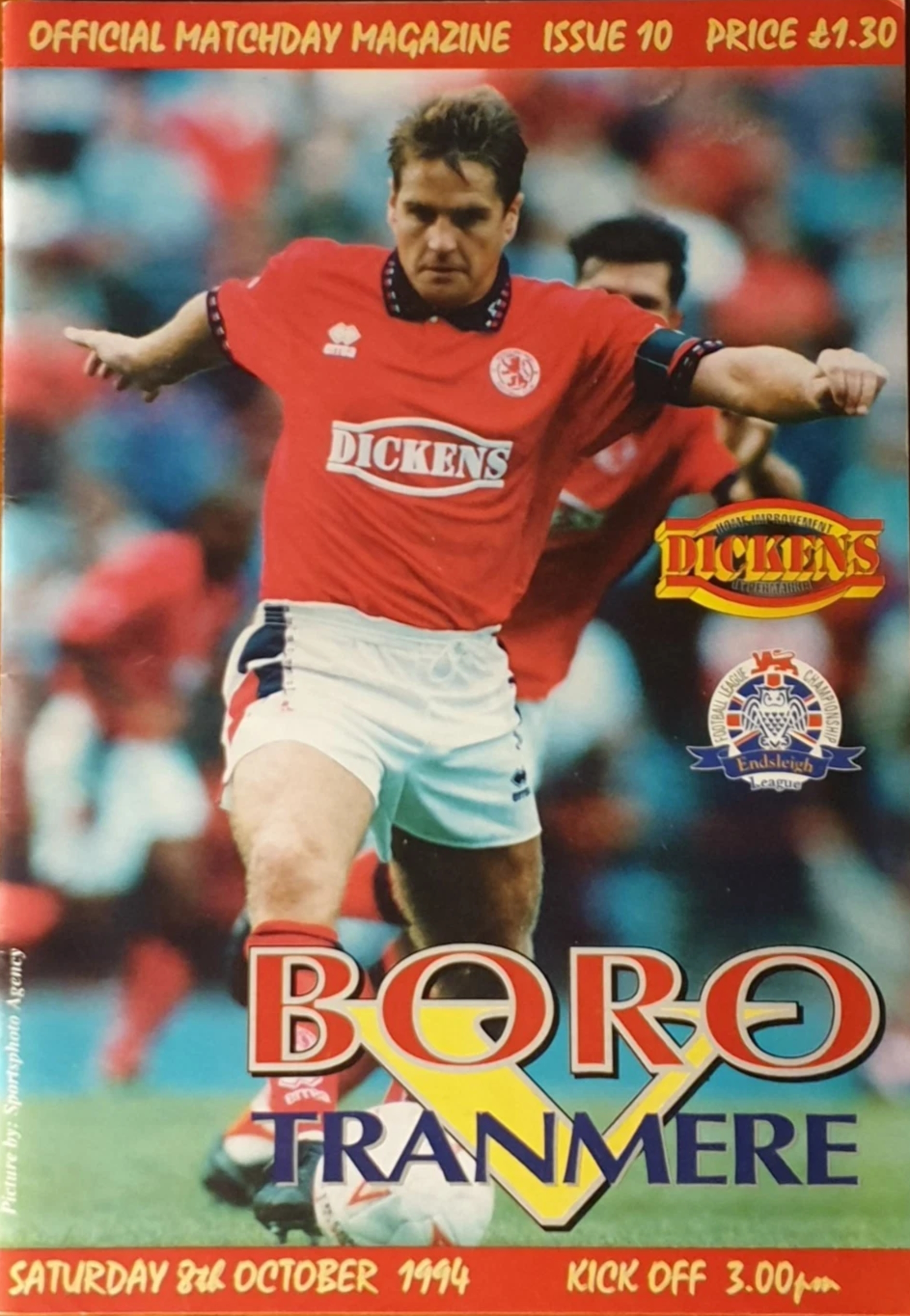 Match Programme for 08/10/1994