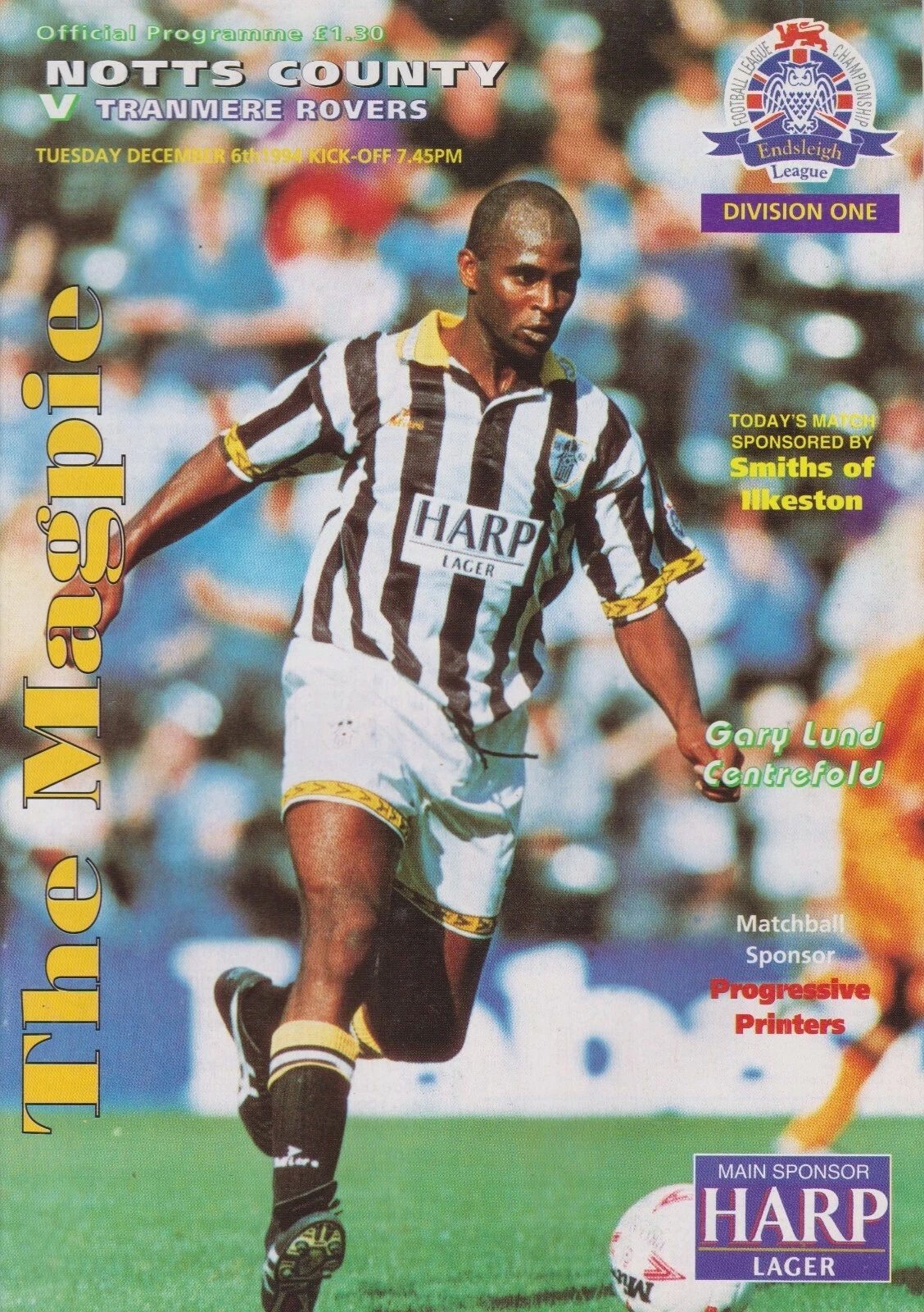 Match Programme for 06/12/1994