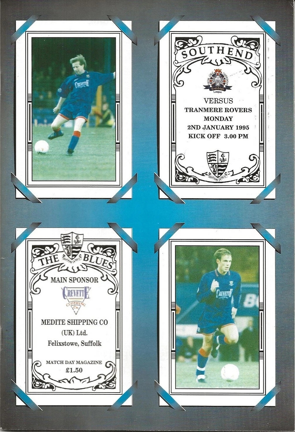 Match Programme for 02/01/1995