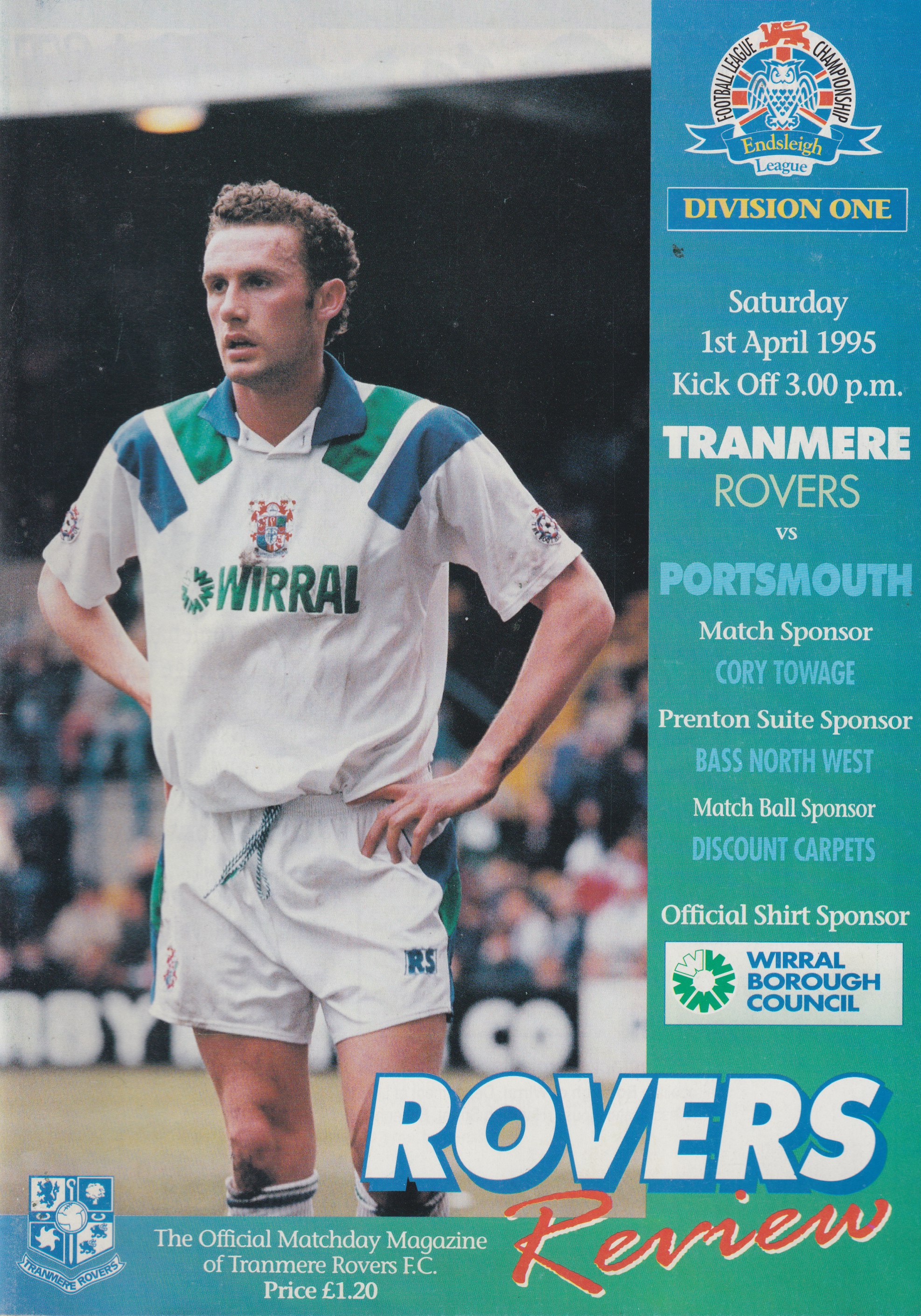 Match Programme for 01/04/1995
