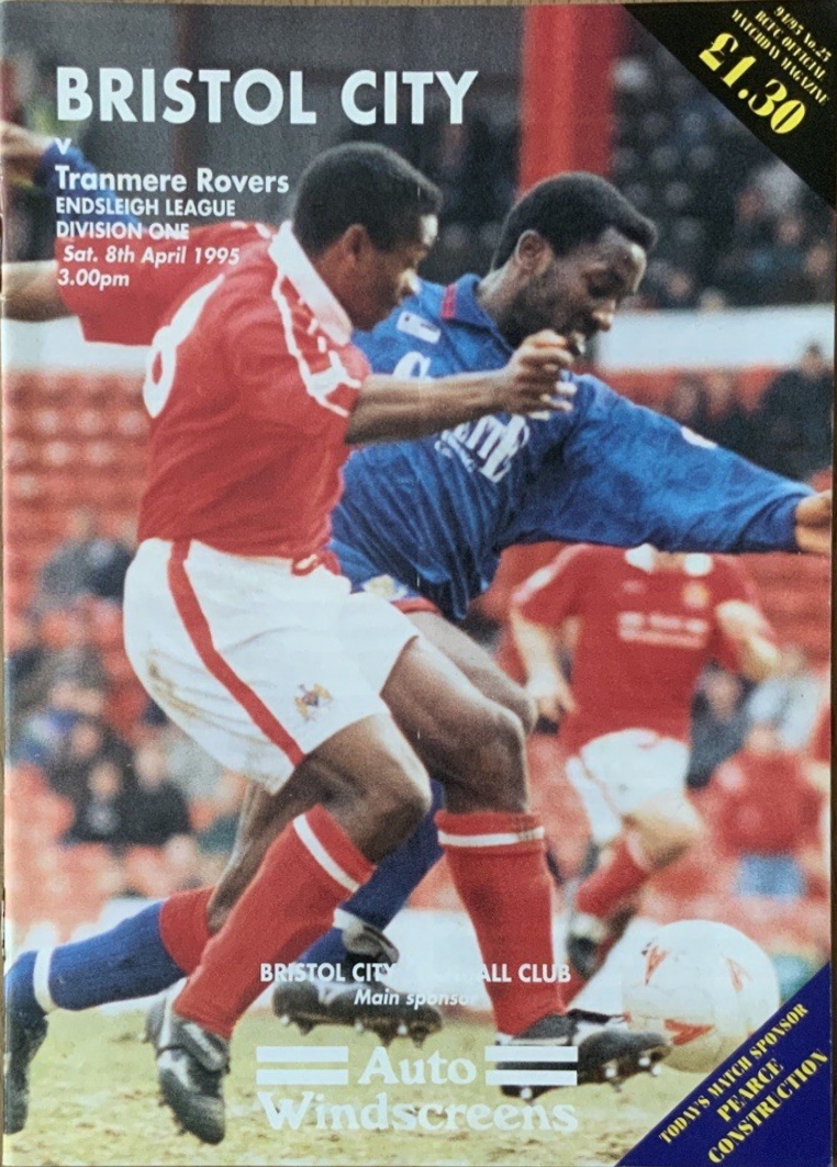 Match Programme for 08/04/1995