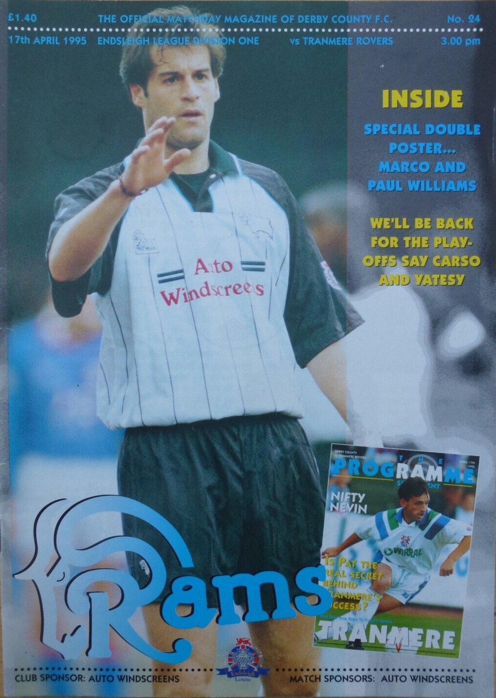 Match Programme for 17/04/1995