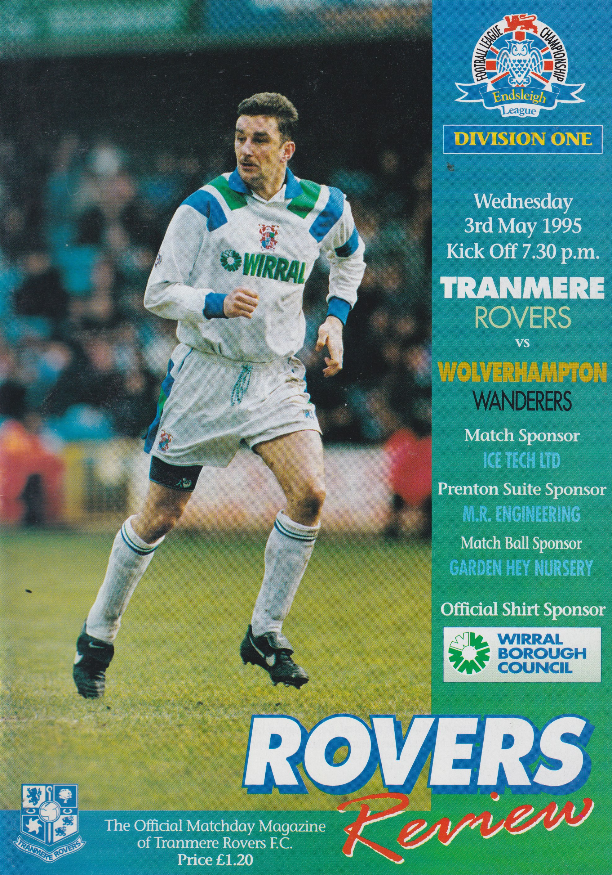 Match Programme for 03/05/1995