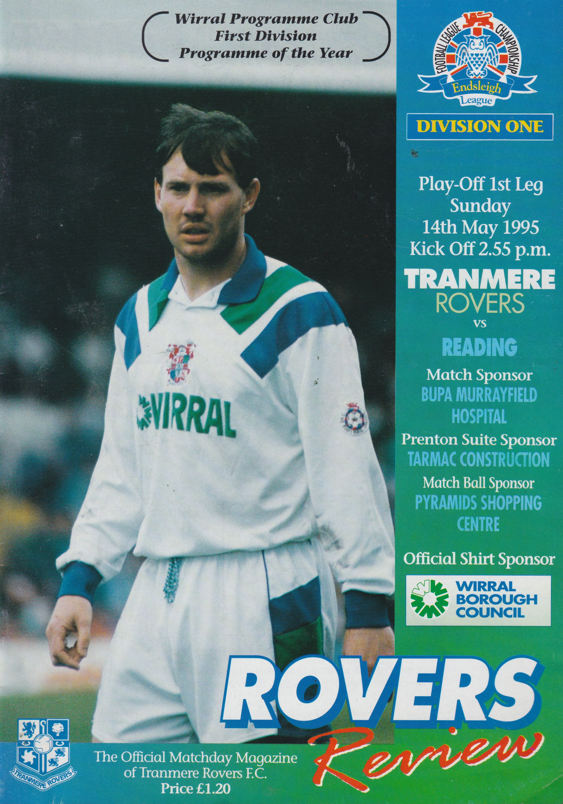 Match Programme for 14/05/1995