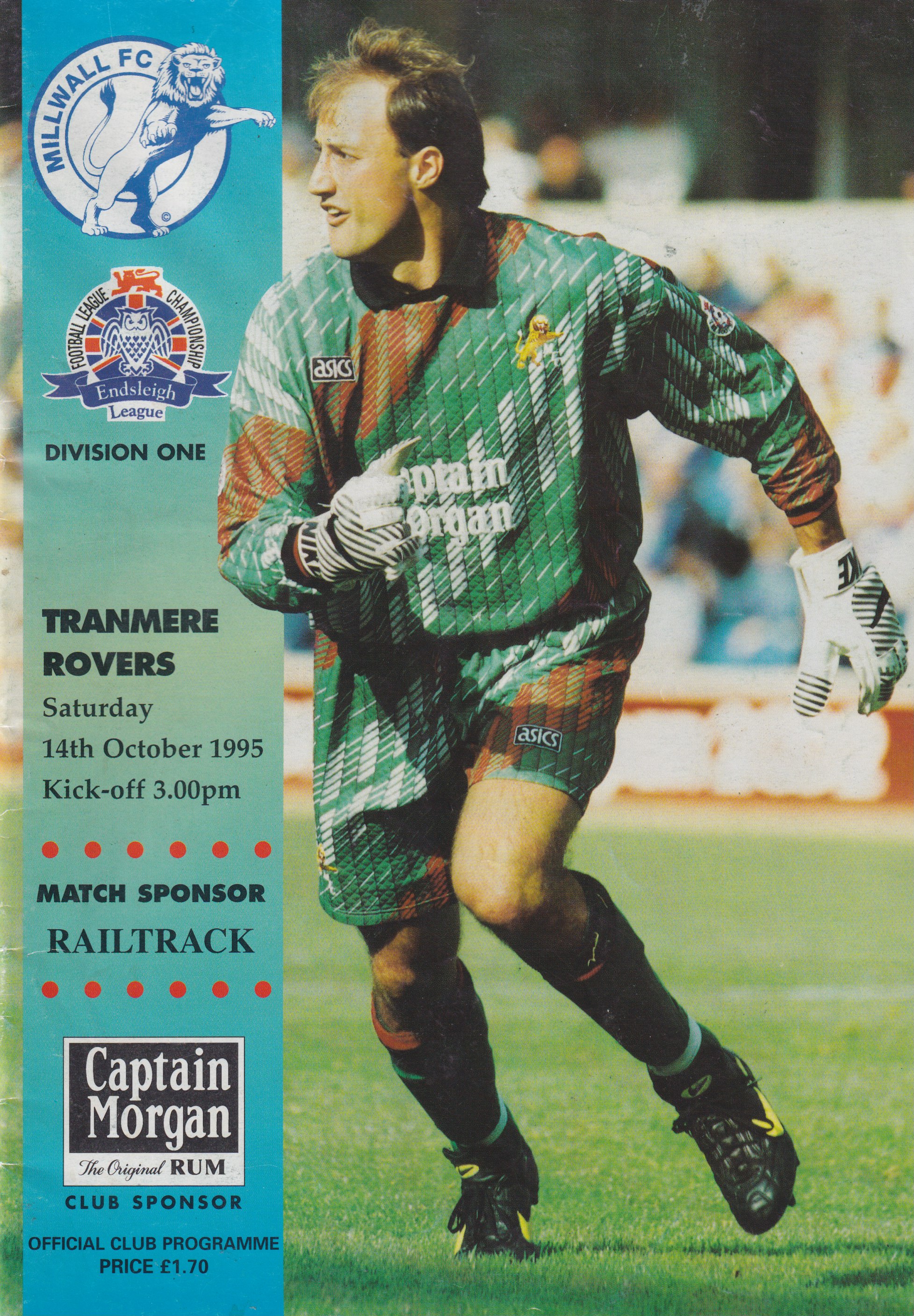 Match Programme for 14/10/1995