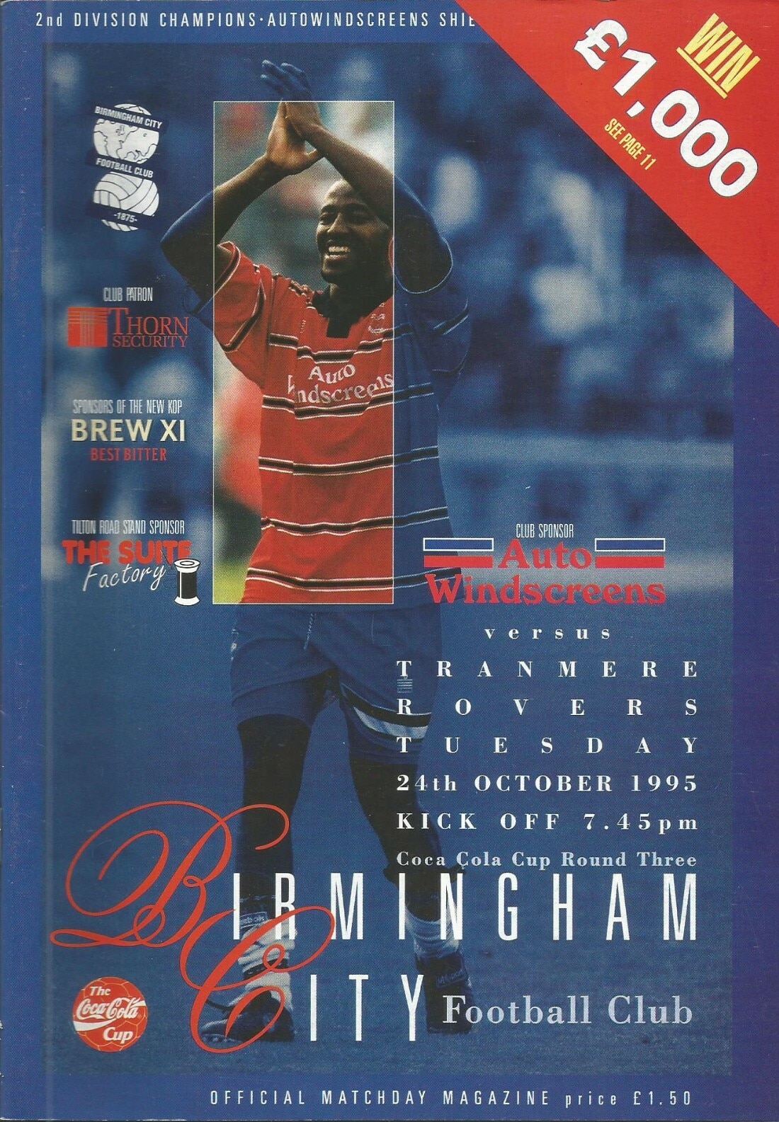 Match Programme for 23/12/1995