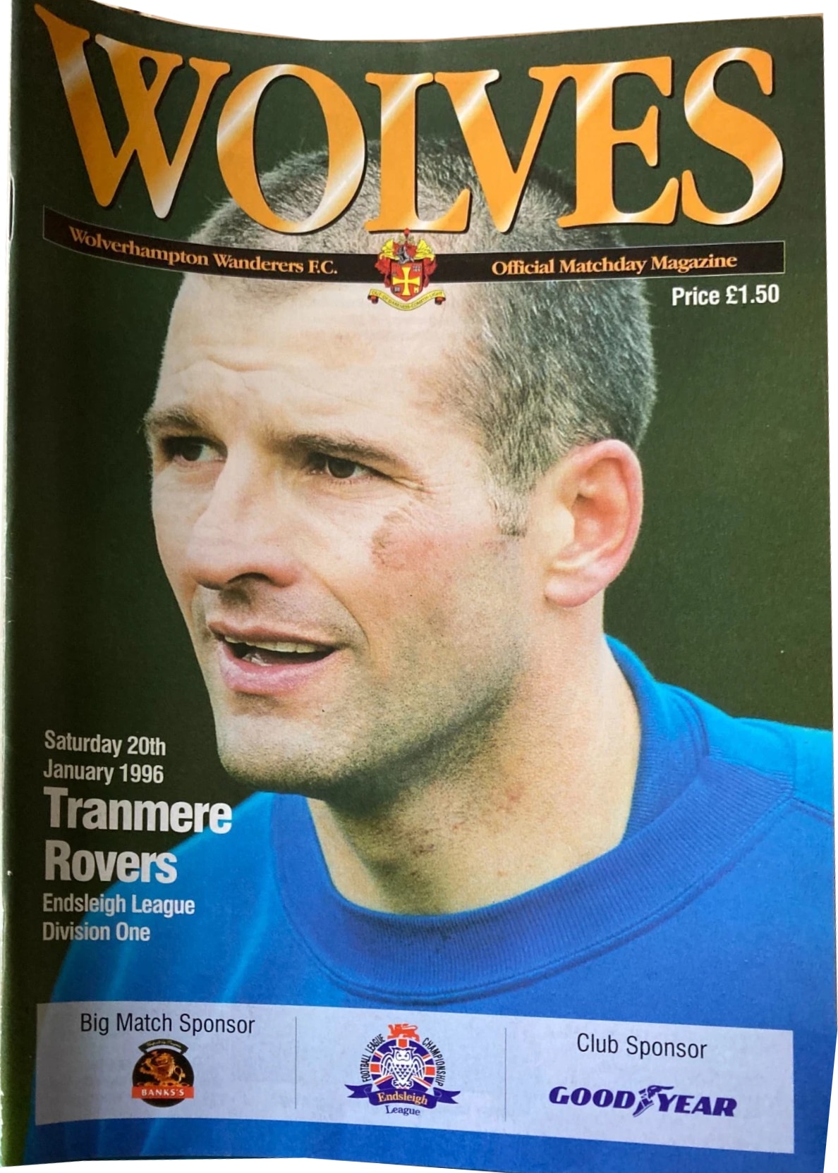 Match Programme for 20/01/1996