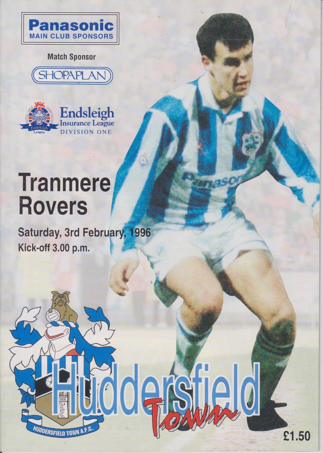 Match Programme for 03/02/1996