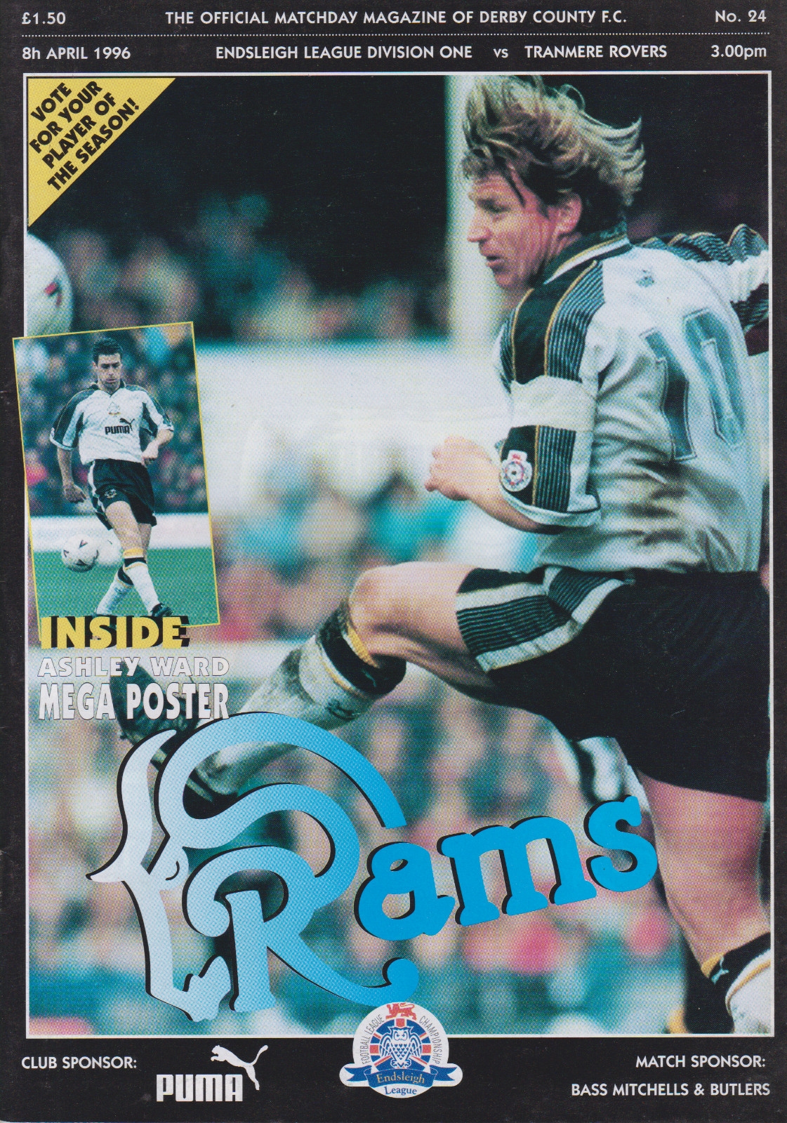 Match Programme for 08/04/1996