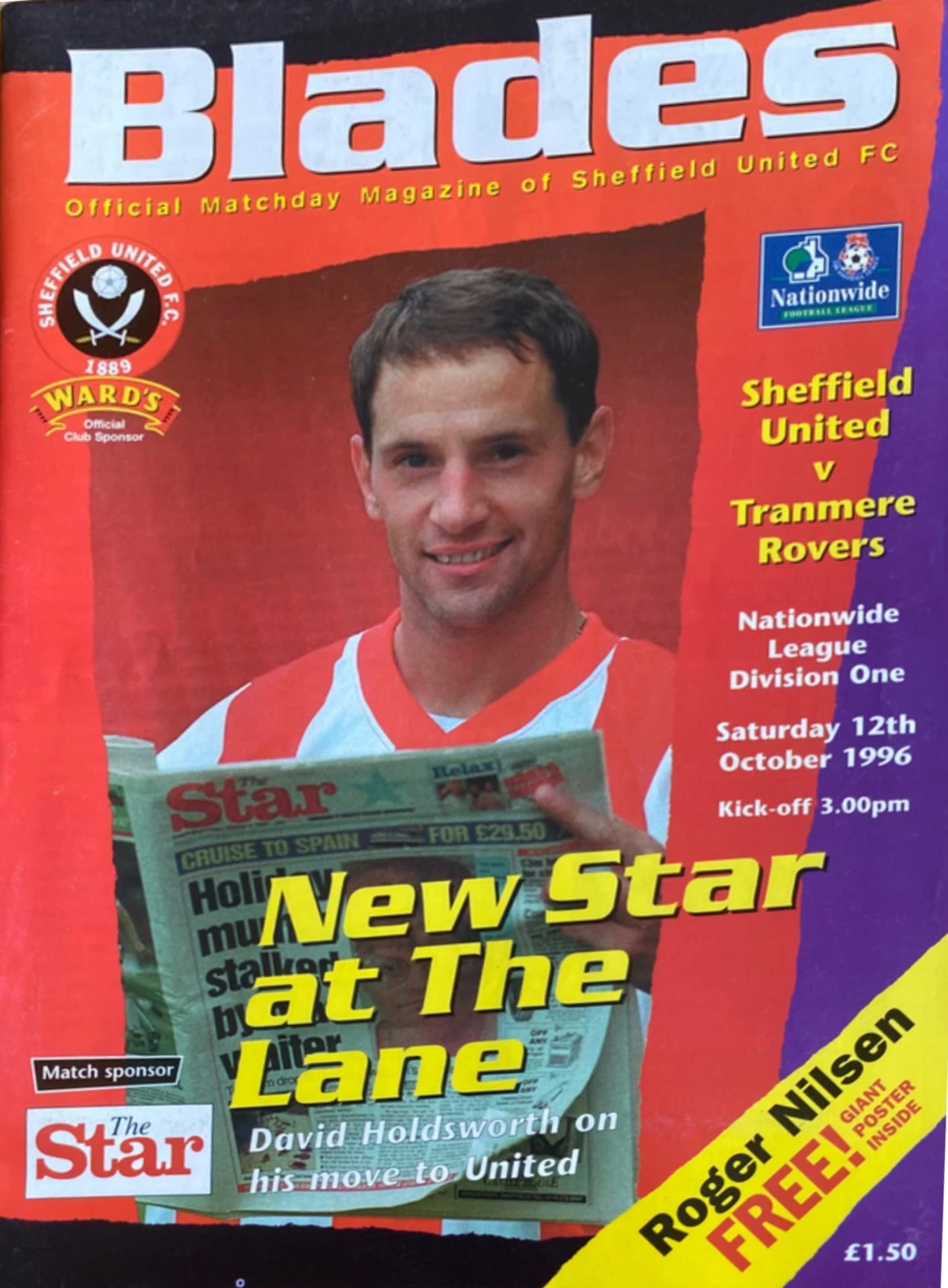 Match Programme for 12/10/1996