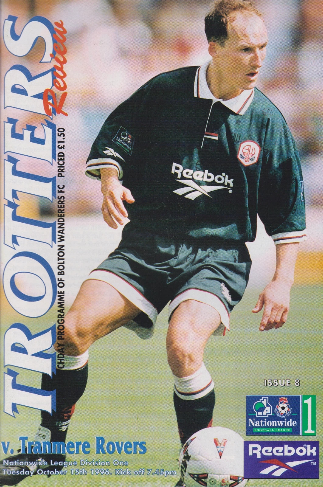 Match Programme for 15/10/1996