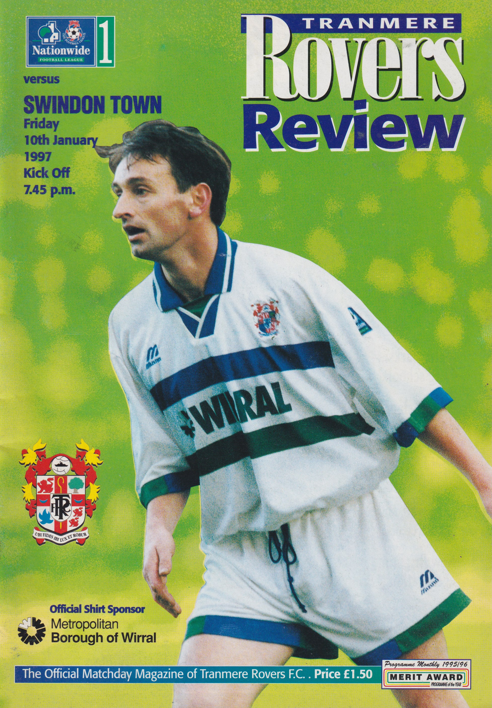 Match Programme for 10/01/1997