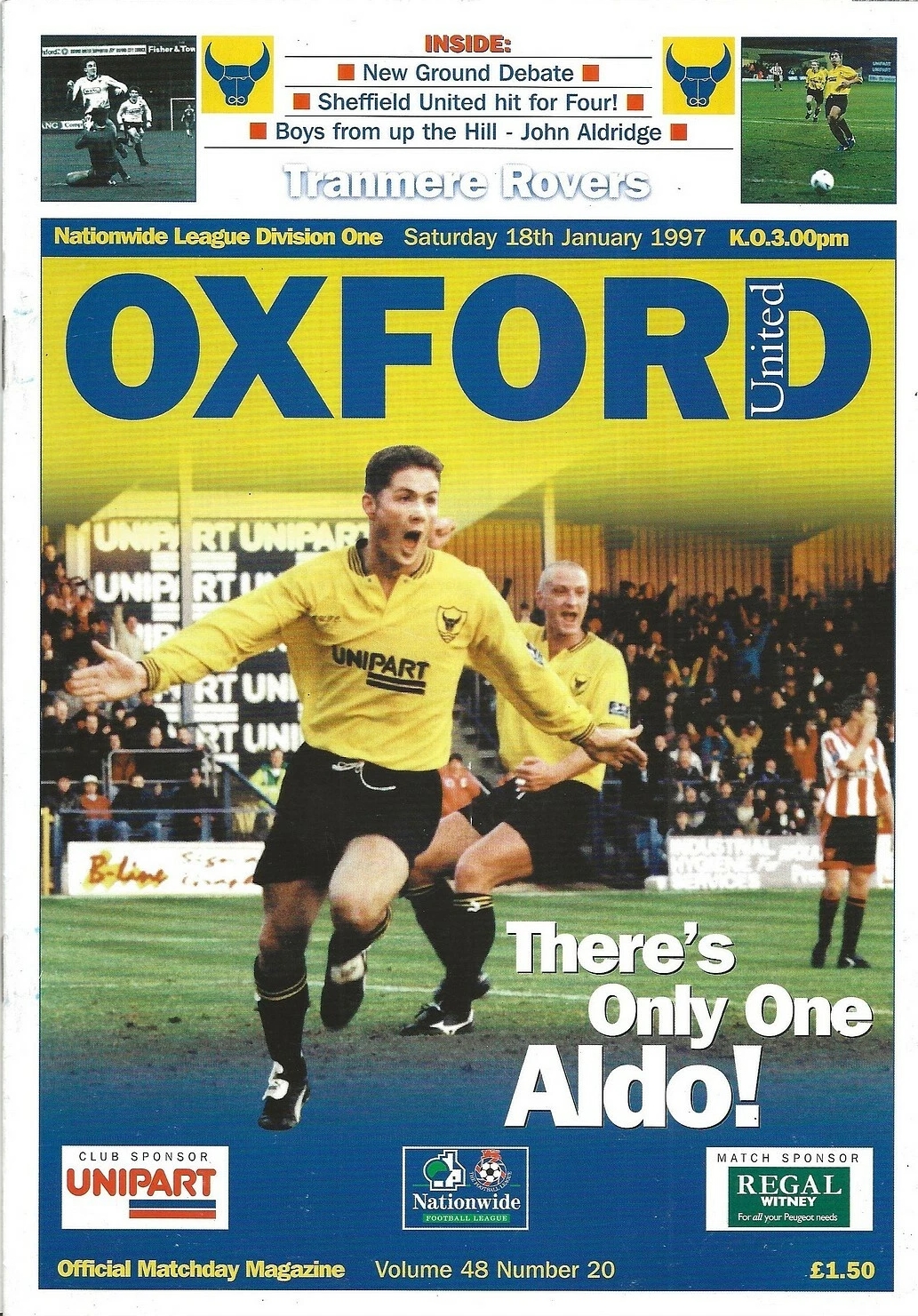 Match Programme for 18/01/1997