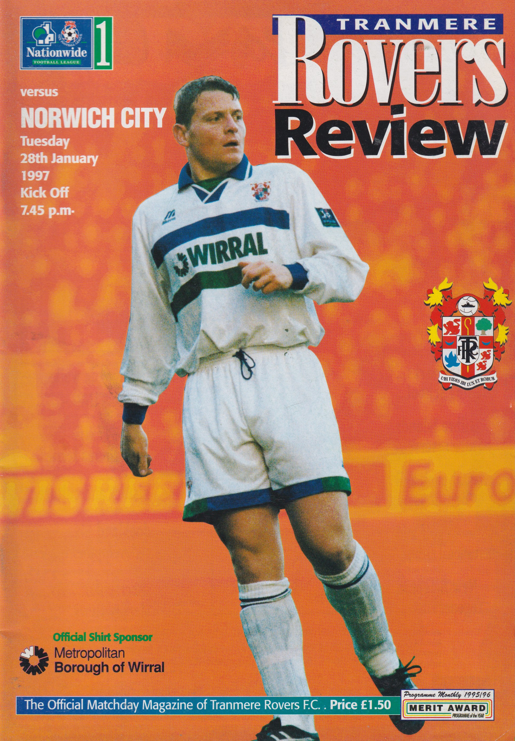 Match Programme for 28/01/1997