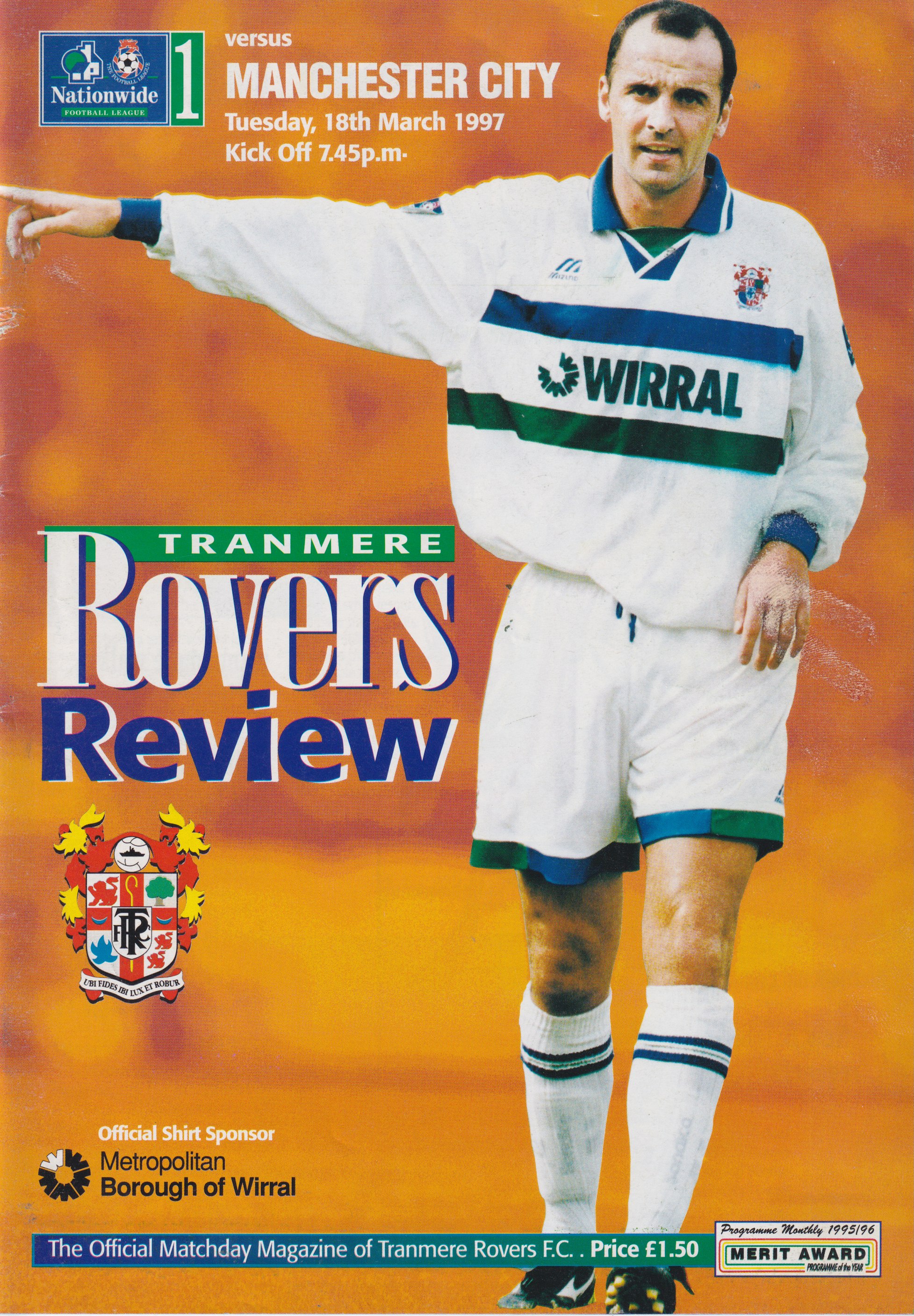 Match Programme for 18/03/1997