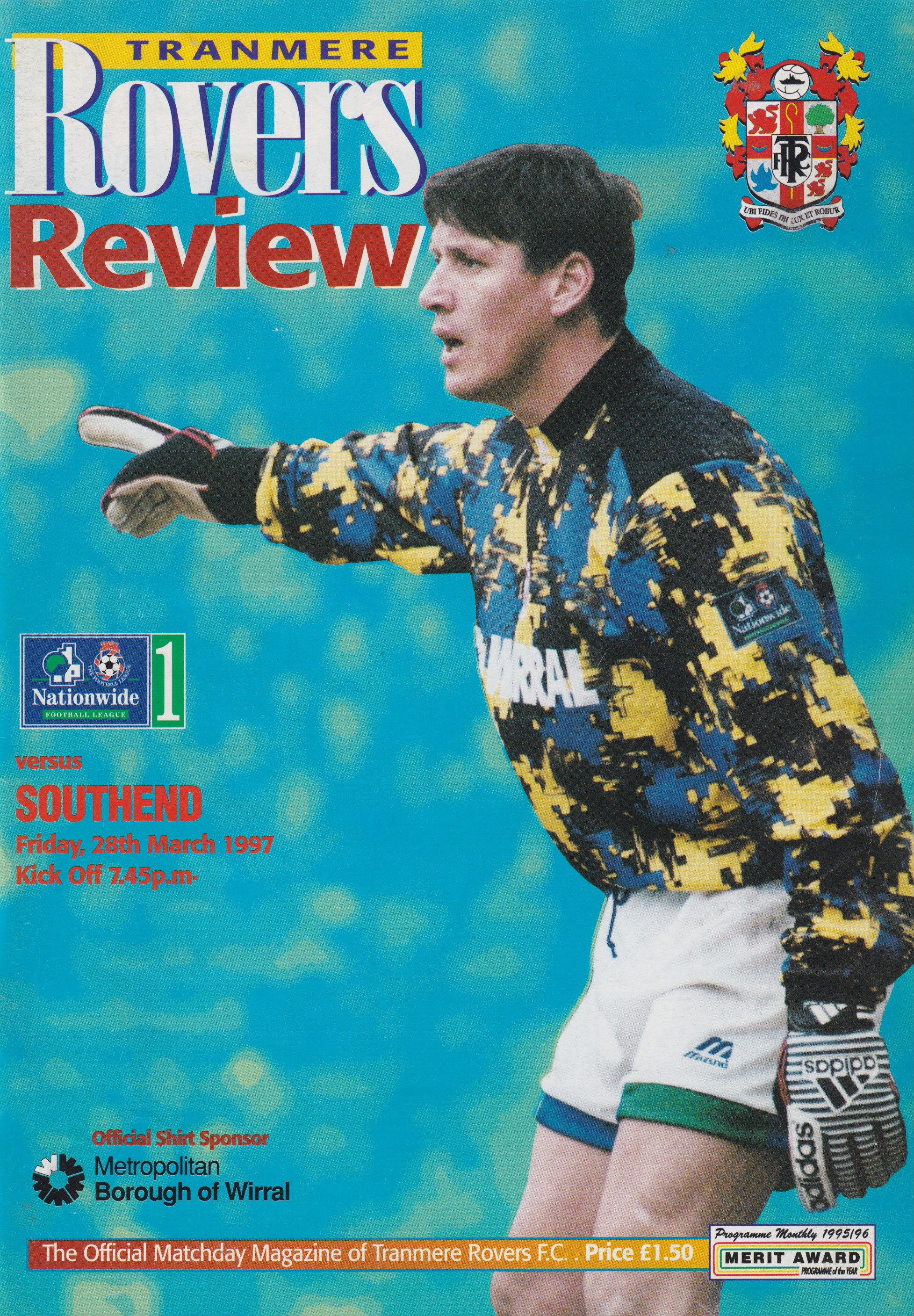 Match Programme for 28/03/1997