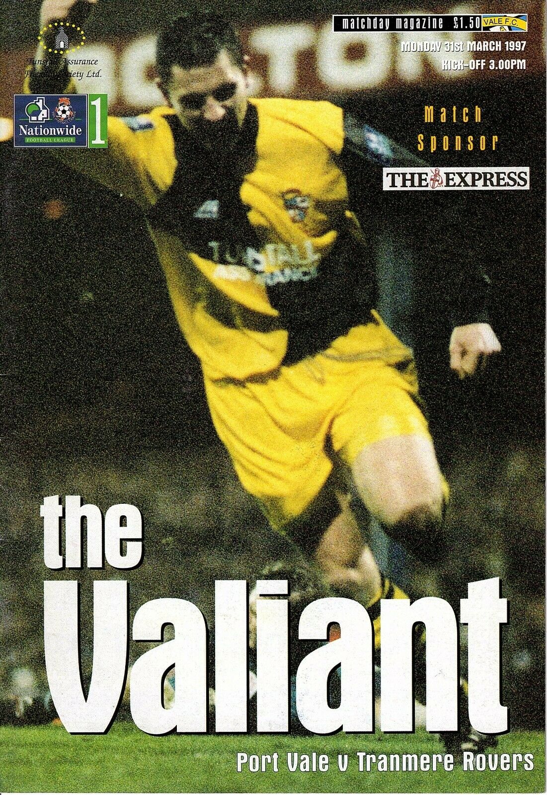 Match Programme for 31/03/1997