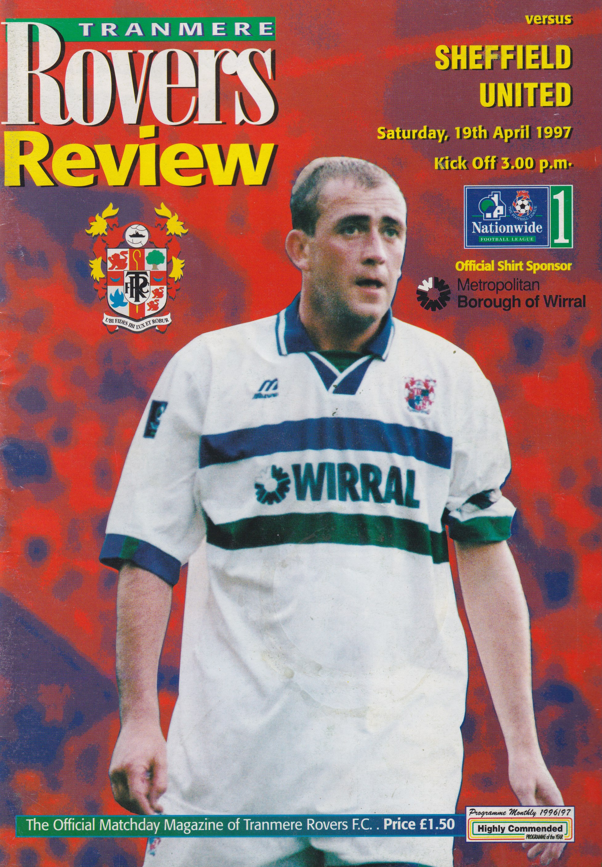 Match Programme for 19/04/1997