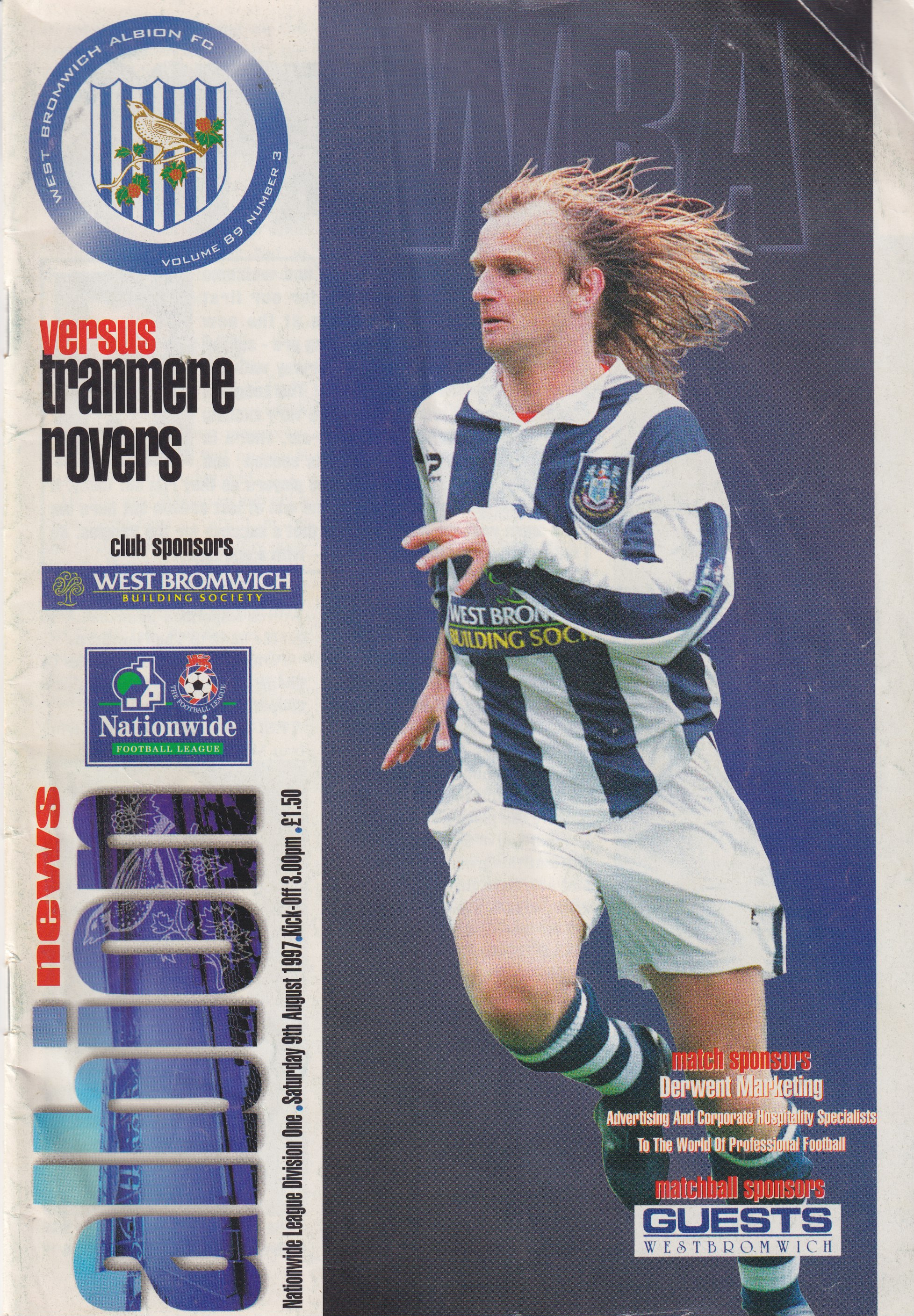 Match Programme for 09/08/1997