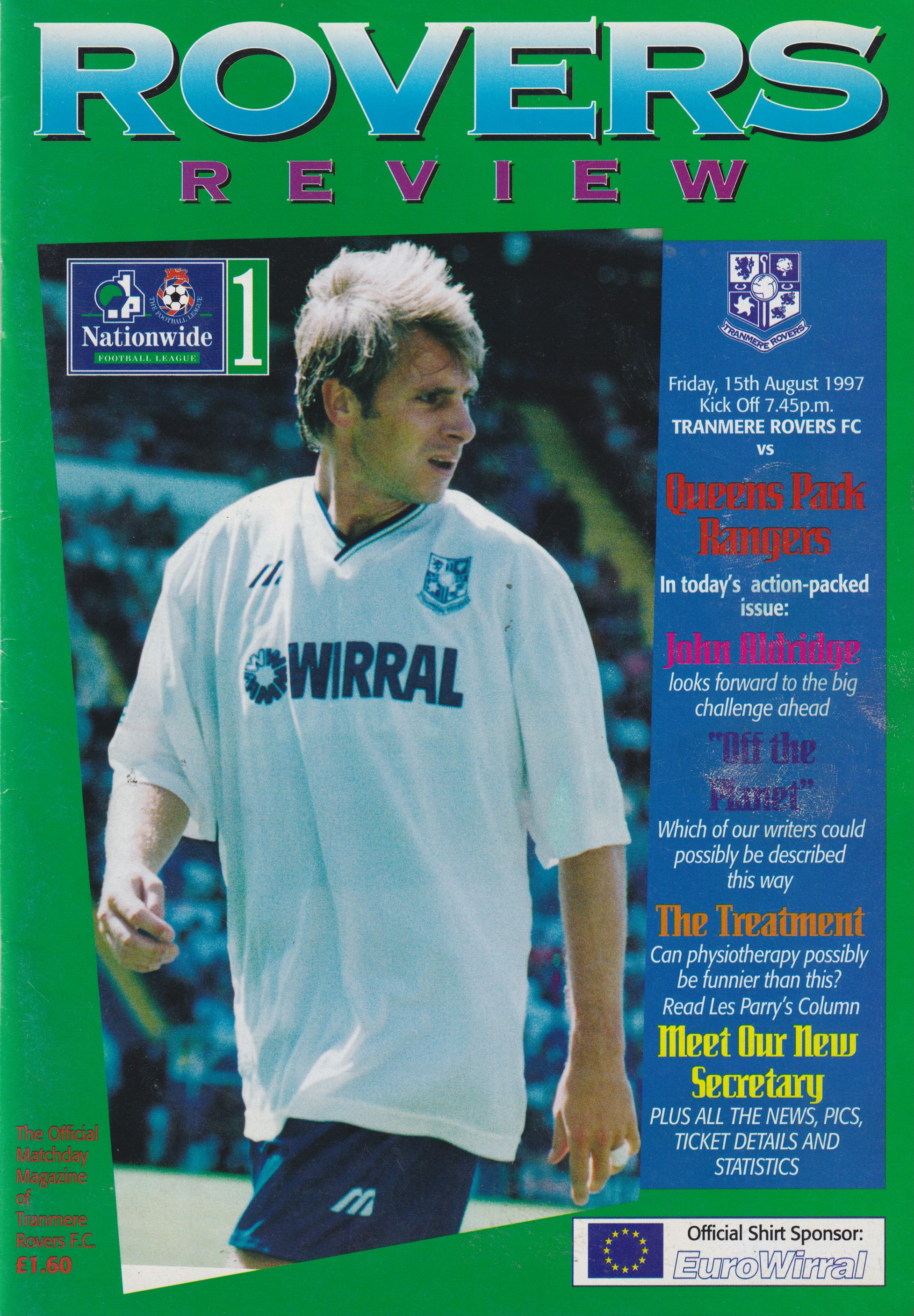 Match Programme for 15/08/1997
