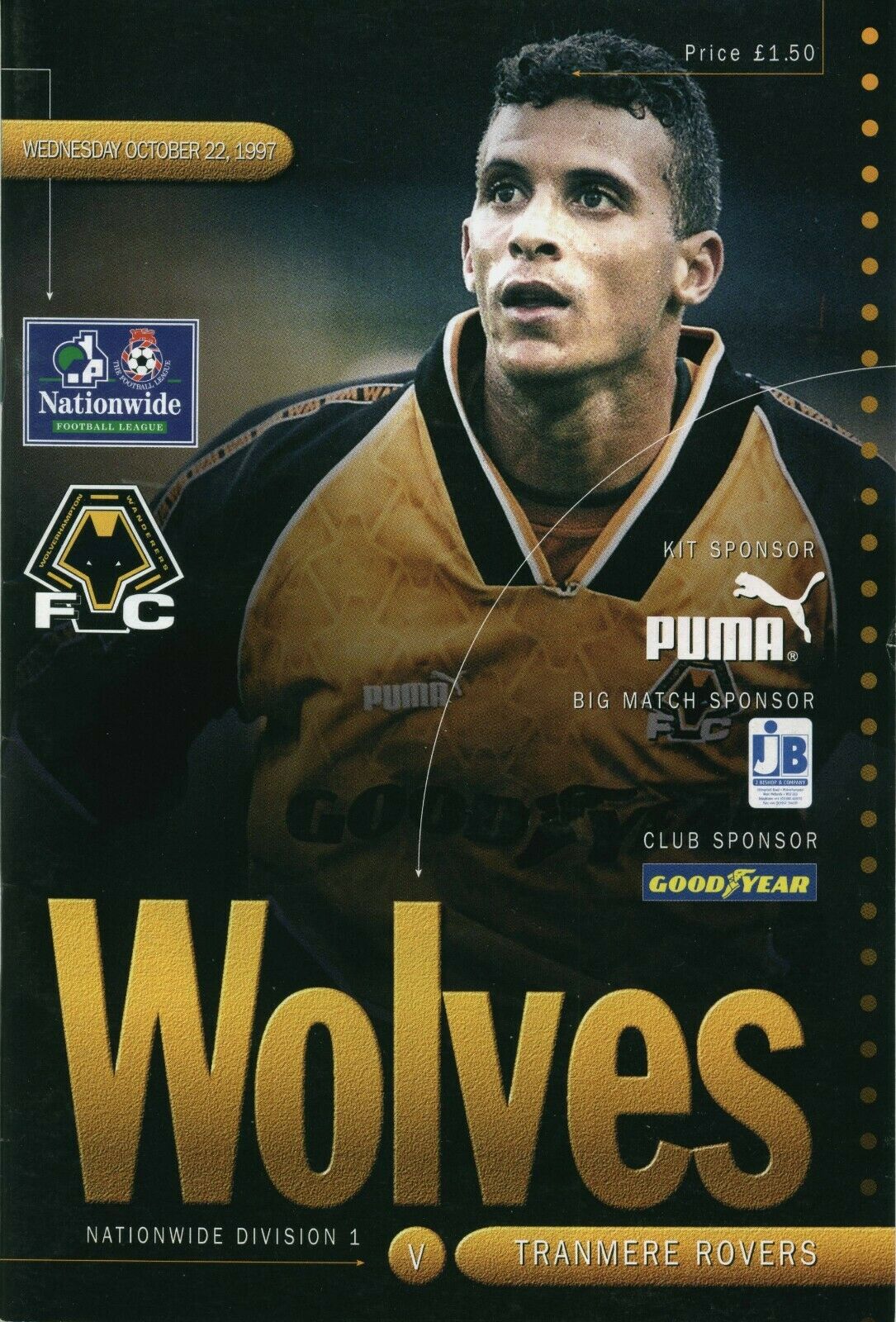 Match Programme for 22/10/1997
