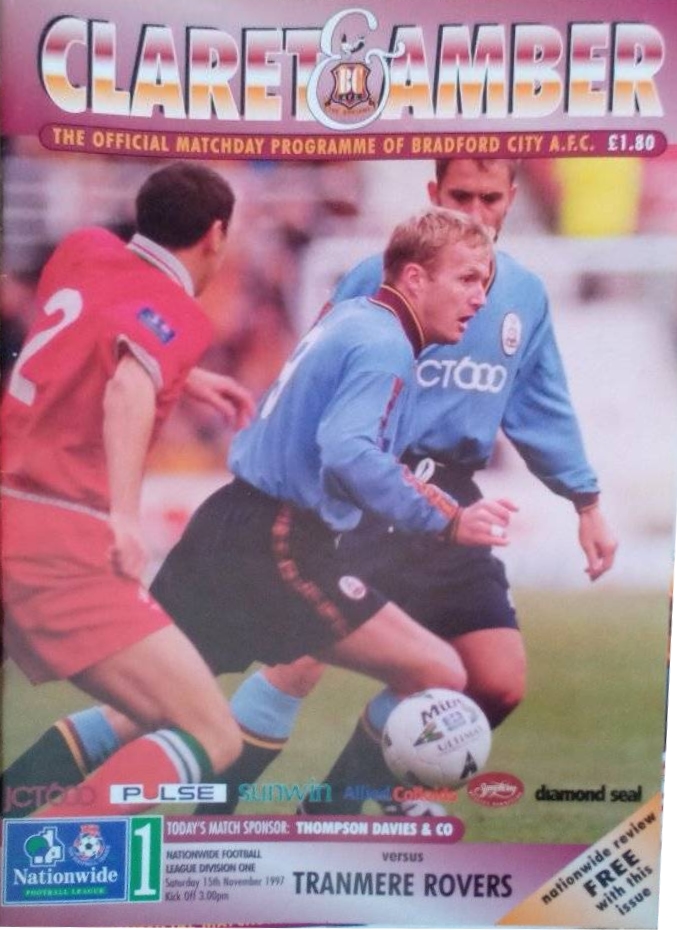 Match Programme for 15/11/1997