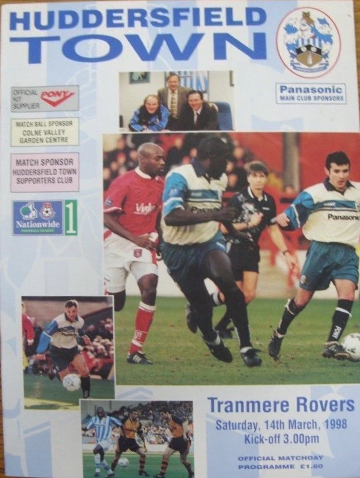 Match Programme for 14/03/1998