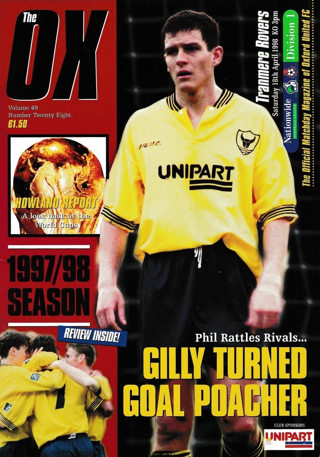 Match Programme for 18/04/1998