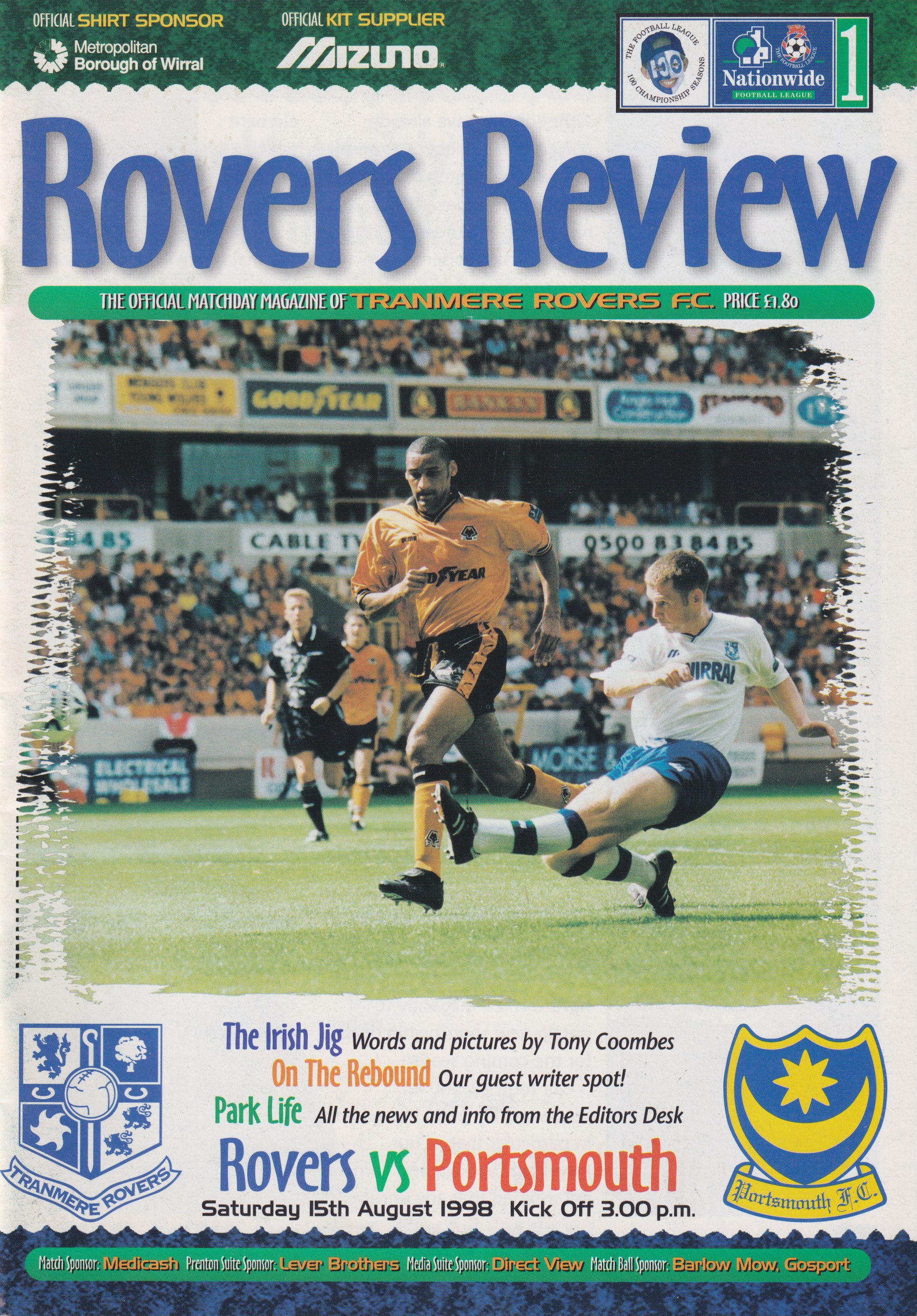 Match Programme for 15/08/1998