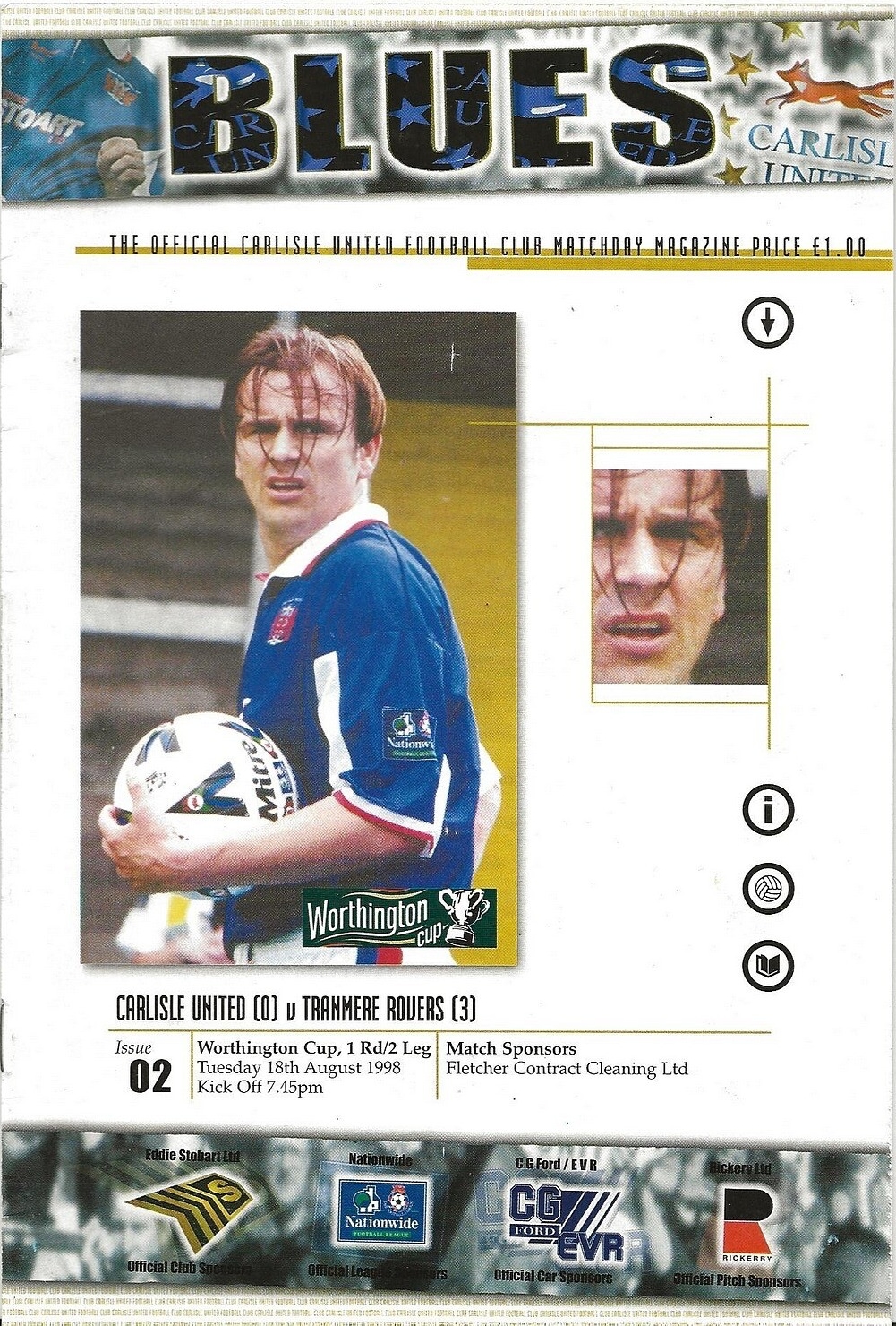 Match Programme for 18/08/1998