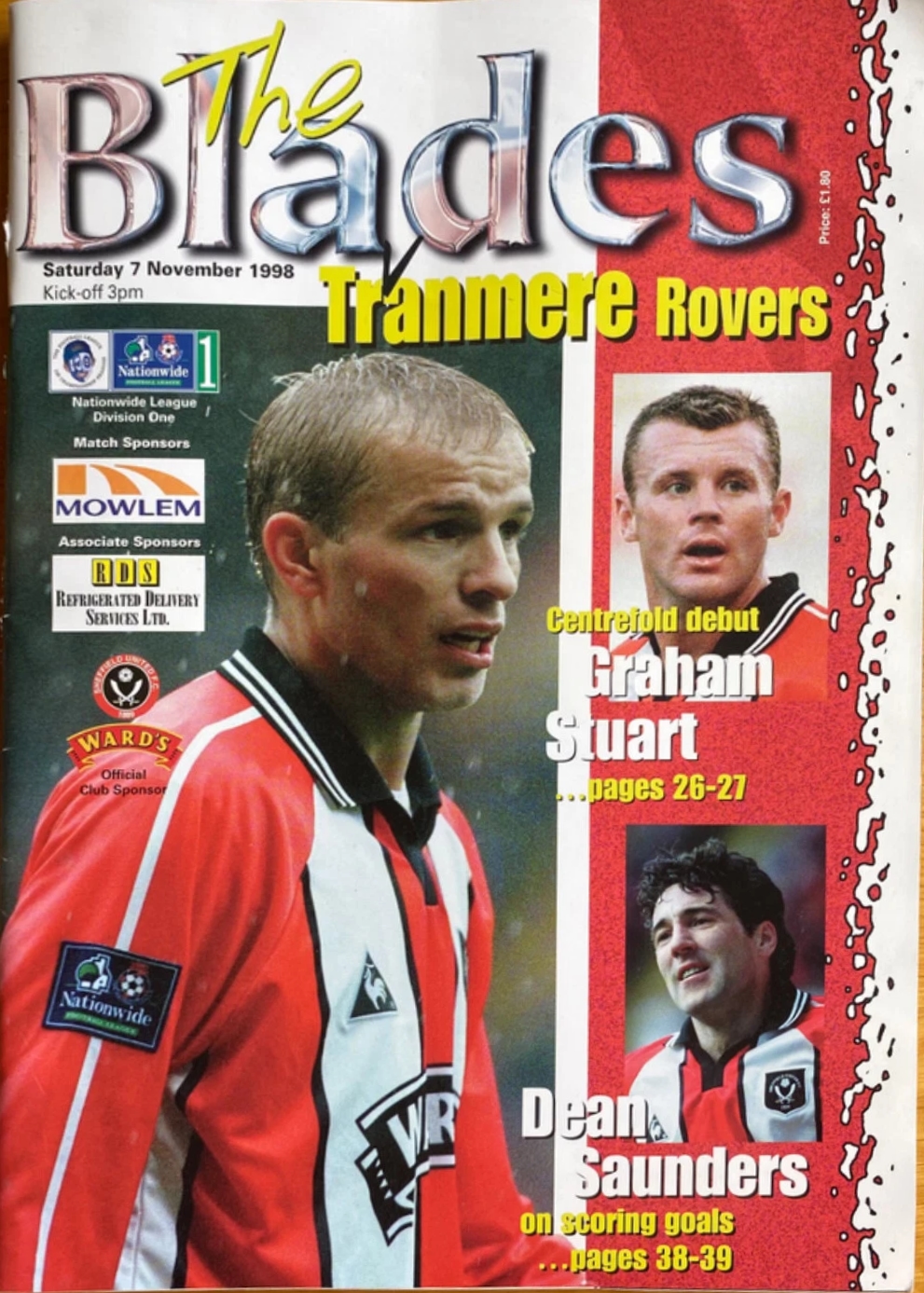 Match Programme for 07/11/1998