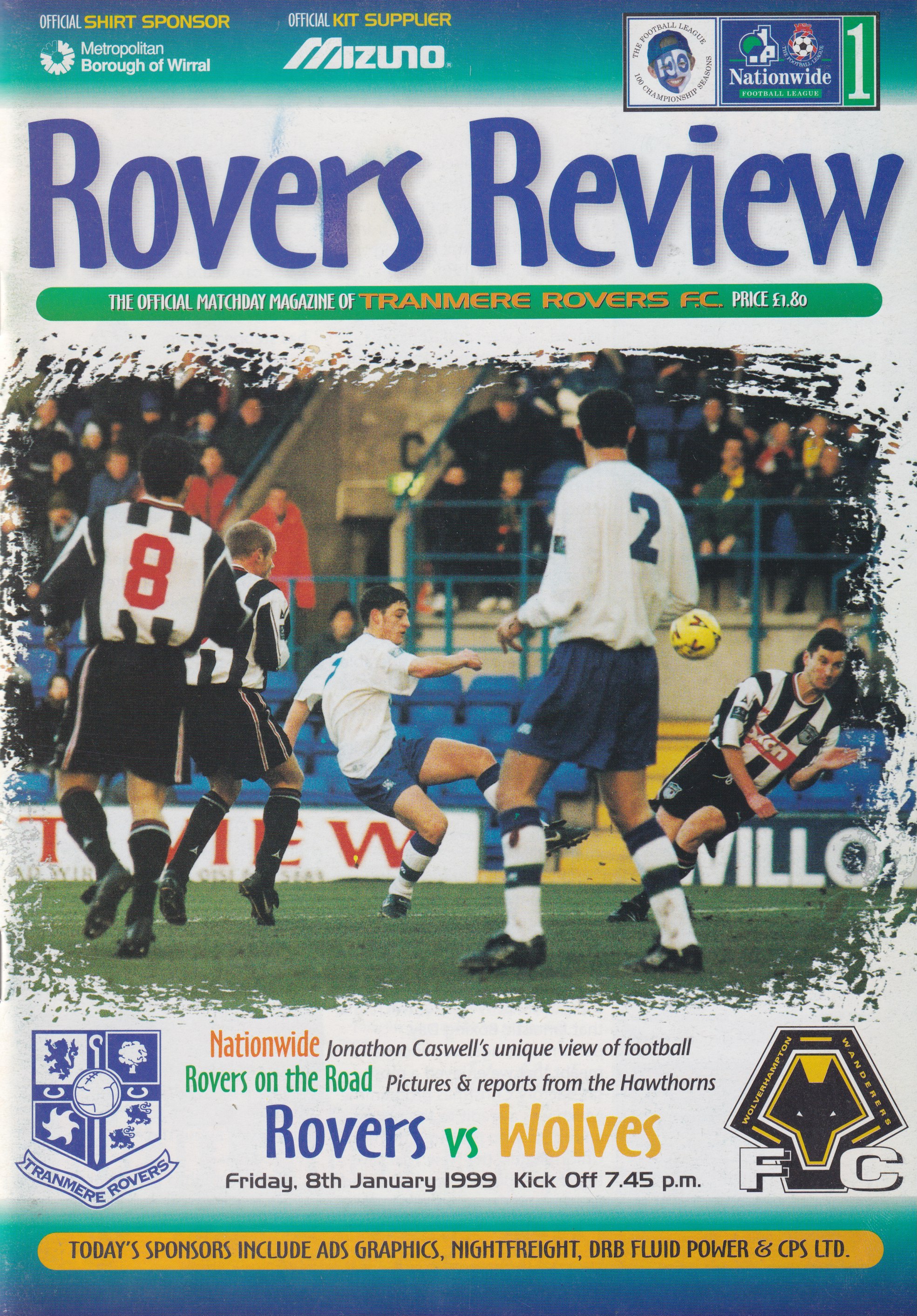 Match Programme for 08/01/1999