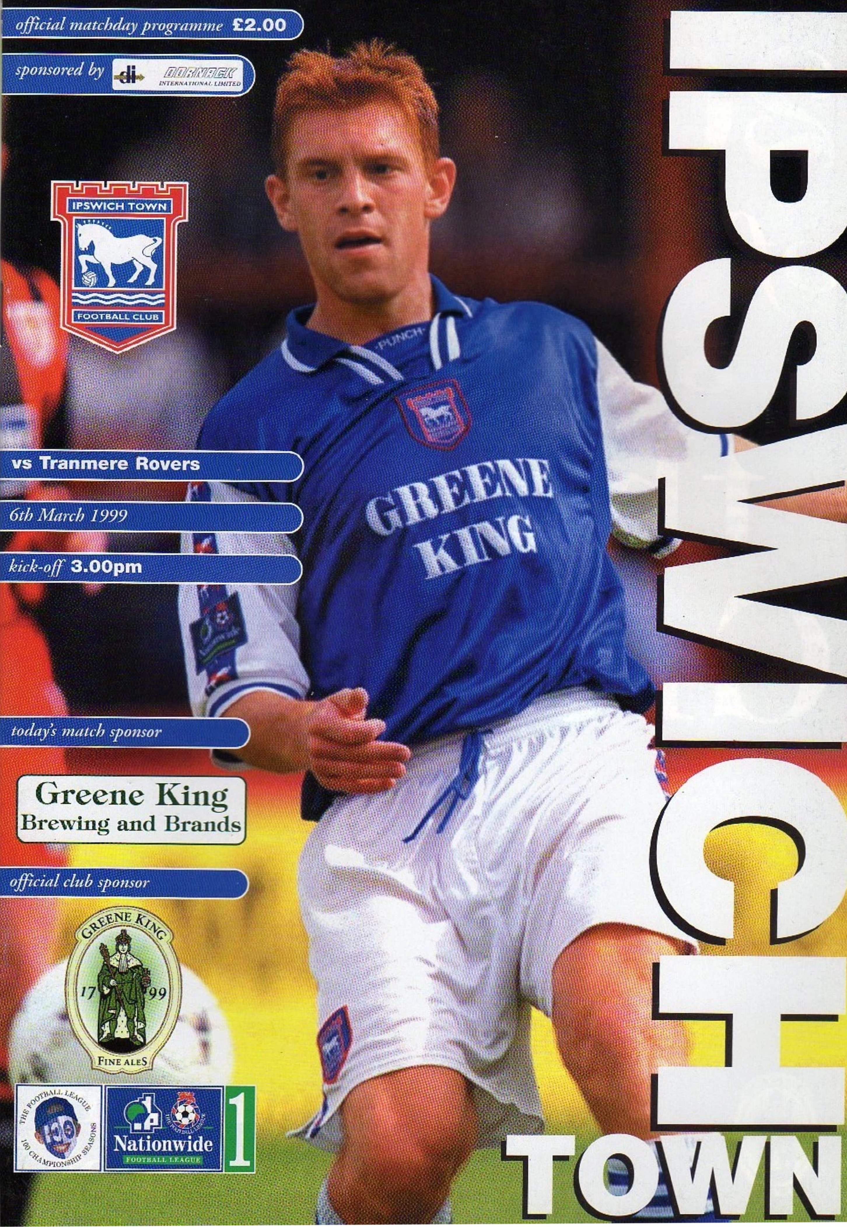 Match Programme for 06/03/1999