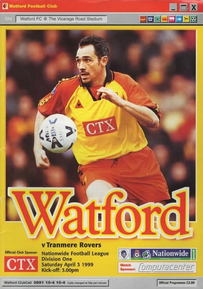 Match Programme for 03/04/1999