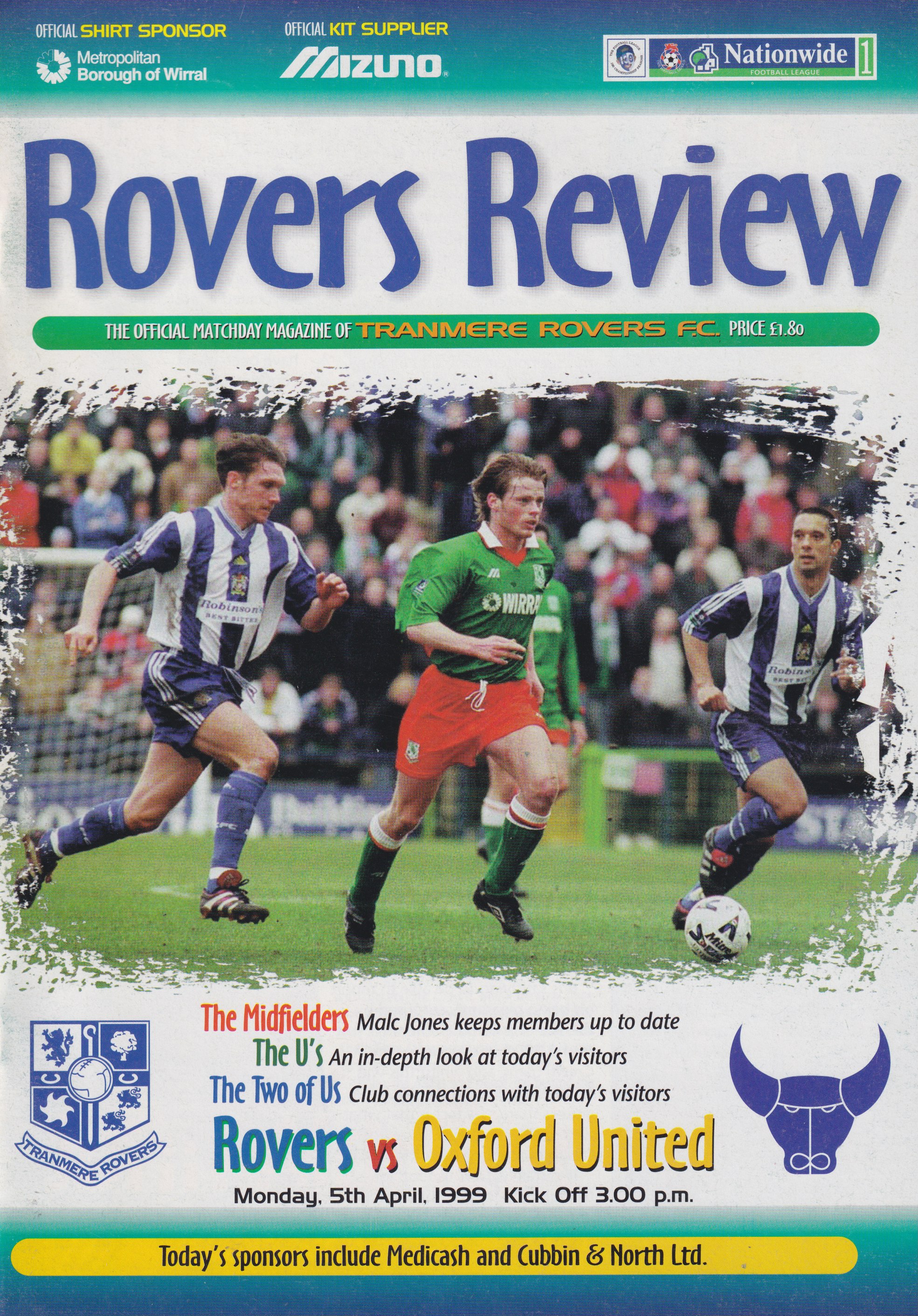 Match Programme for 05/04/1999