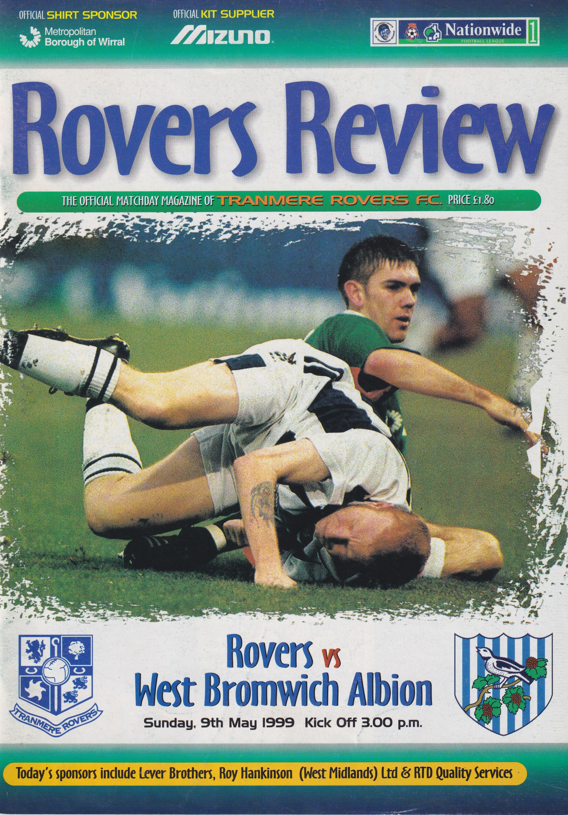 Match Programme for 09/05/1999