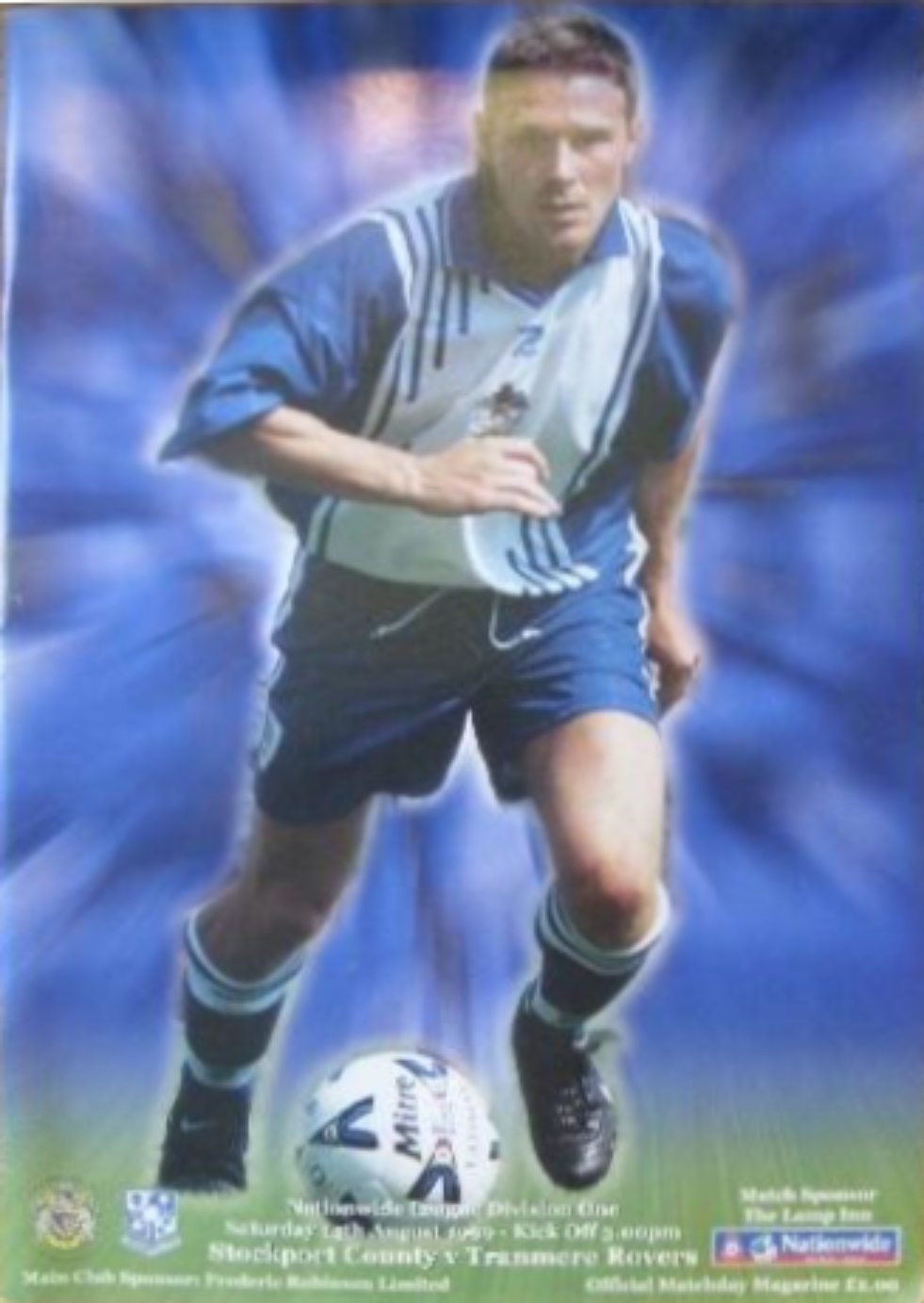 Match Programme for 14/08/1999