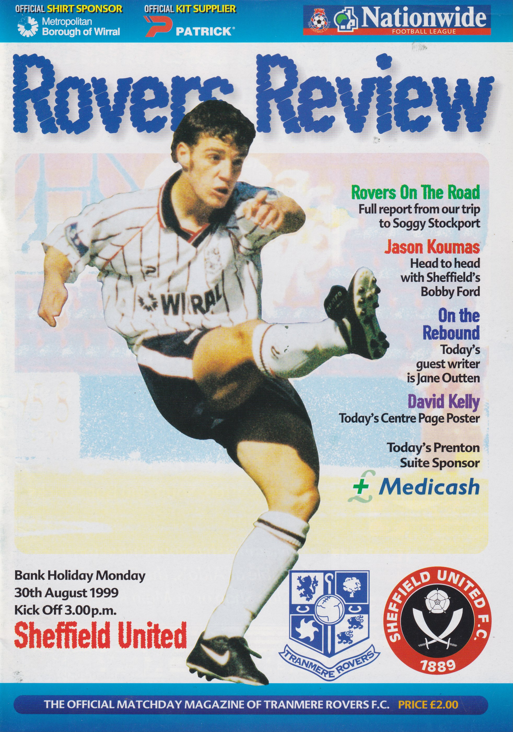 Match Programme for 30/08/1999